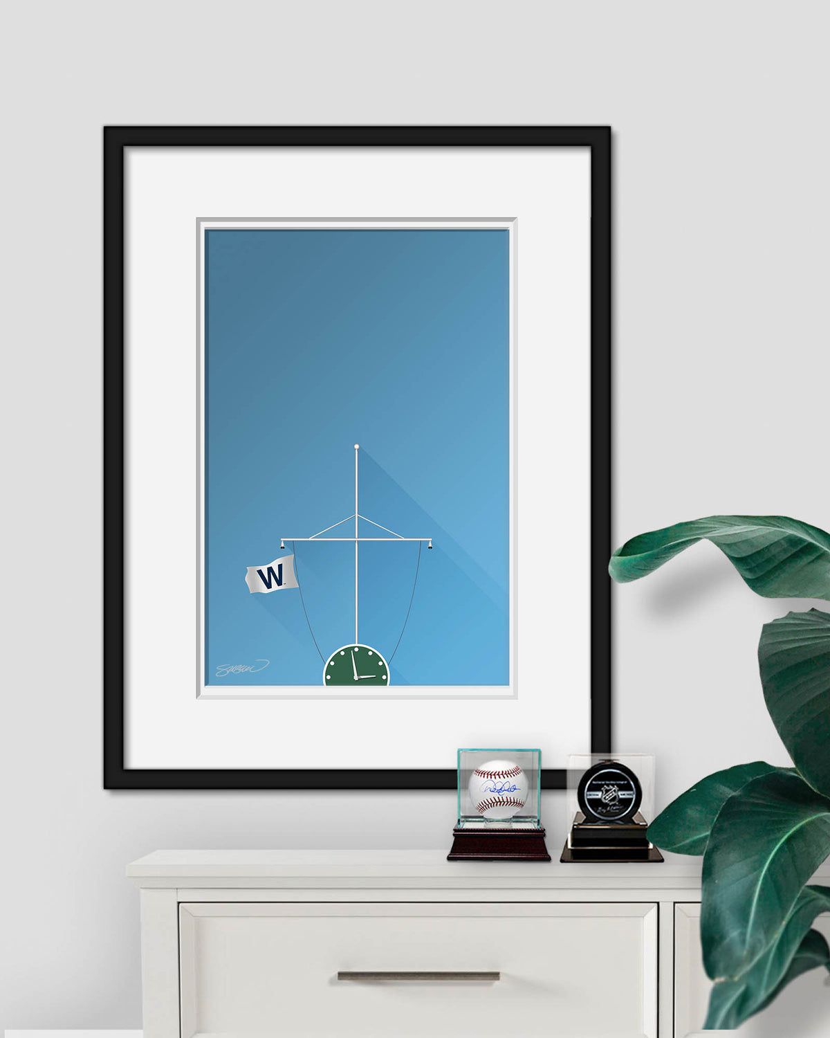 Minimalist Wrigley Field Fine Art Print
