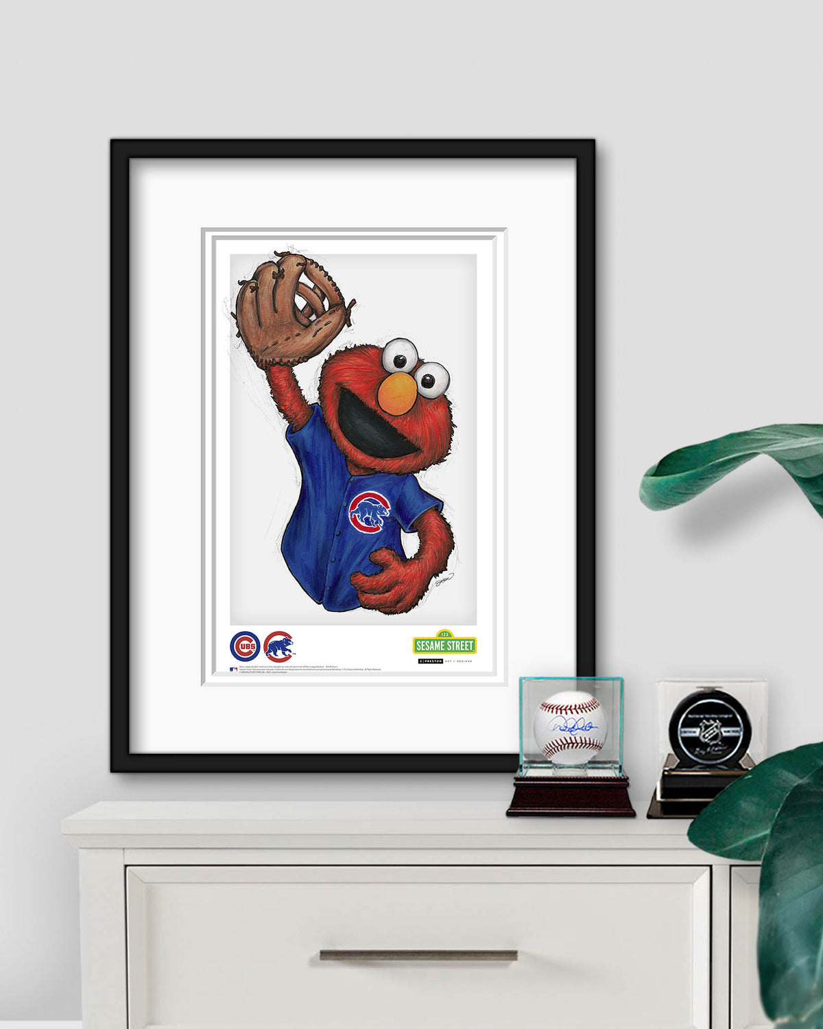 ELMO x MLB Cubs Limited Edition Art Print
