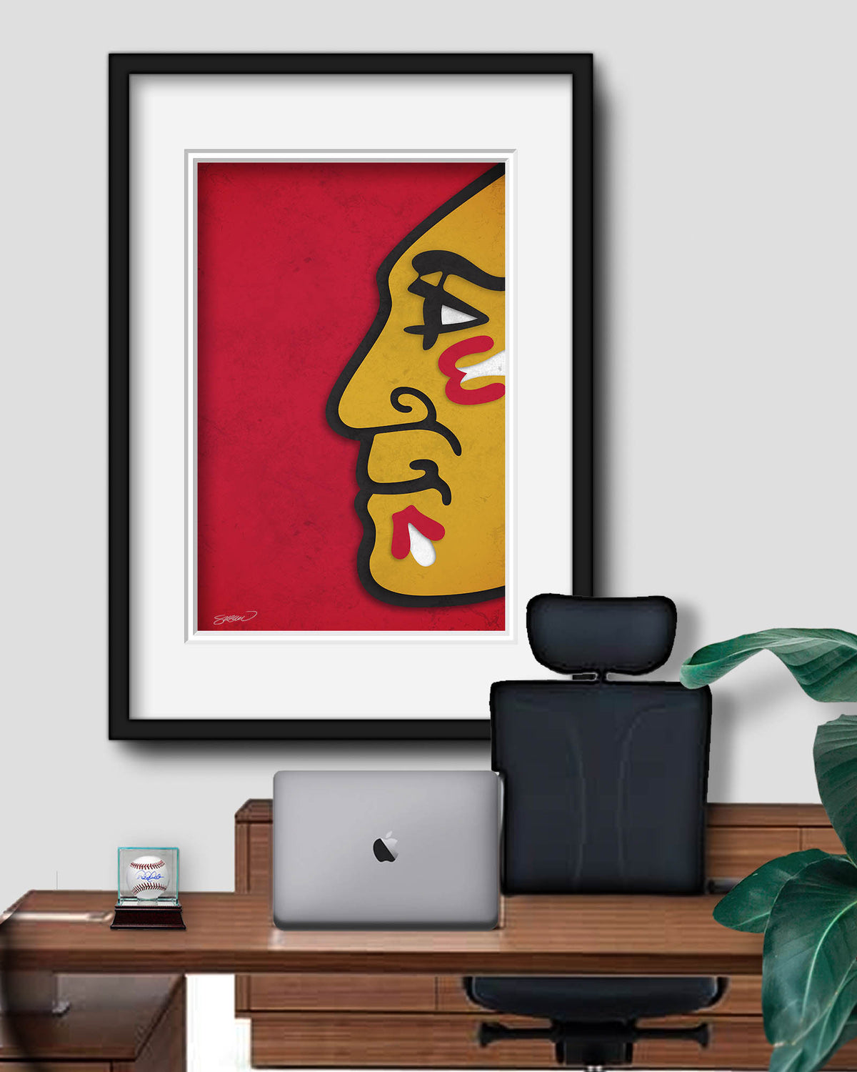 Minimalist Logo - Chicago Blackhawks