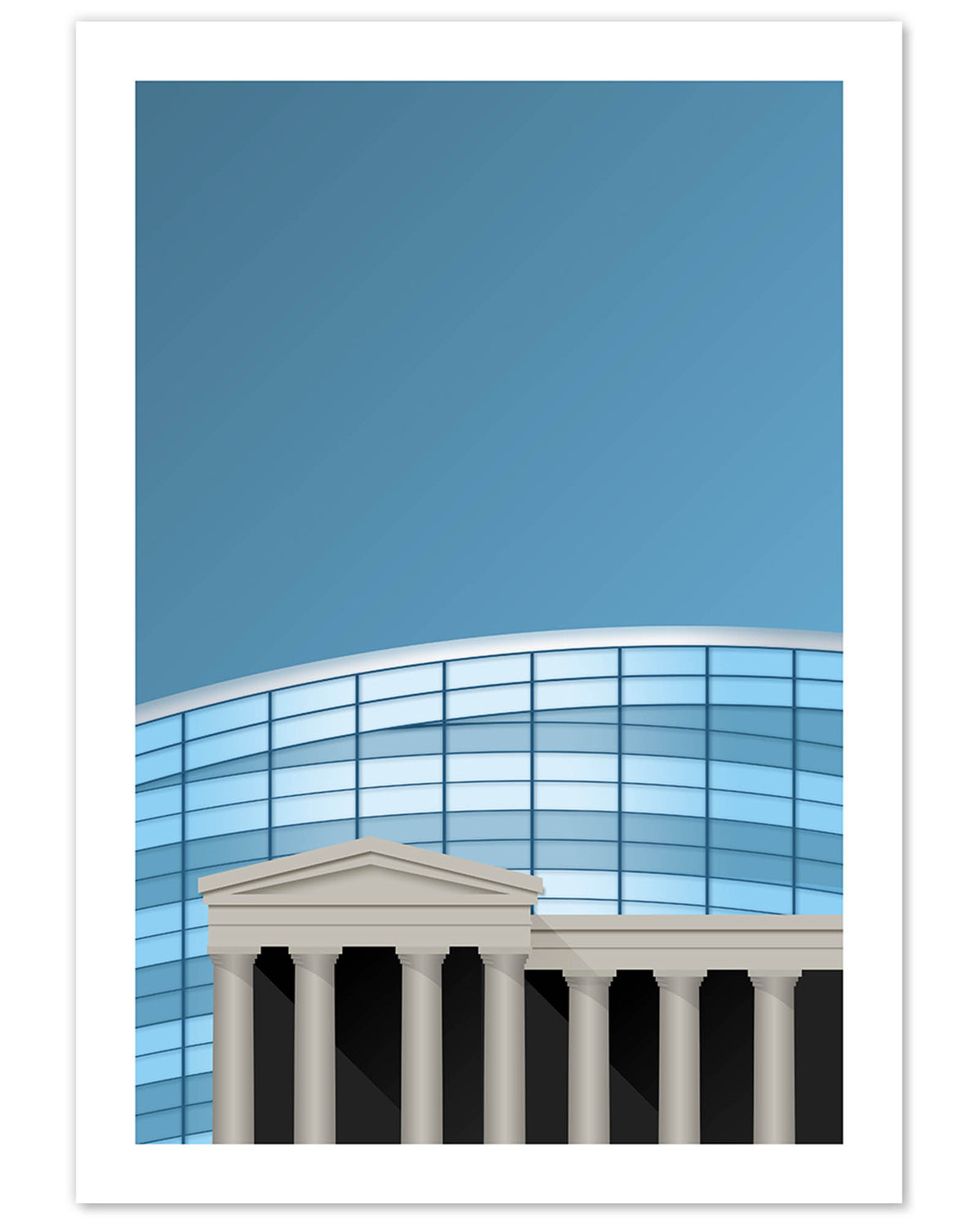 Minimalist Soldier Field Art Print
