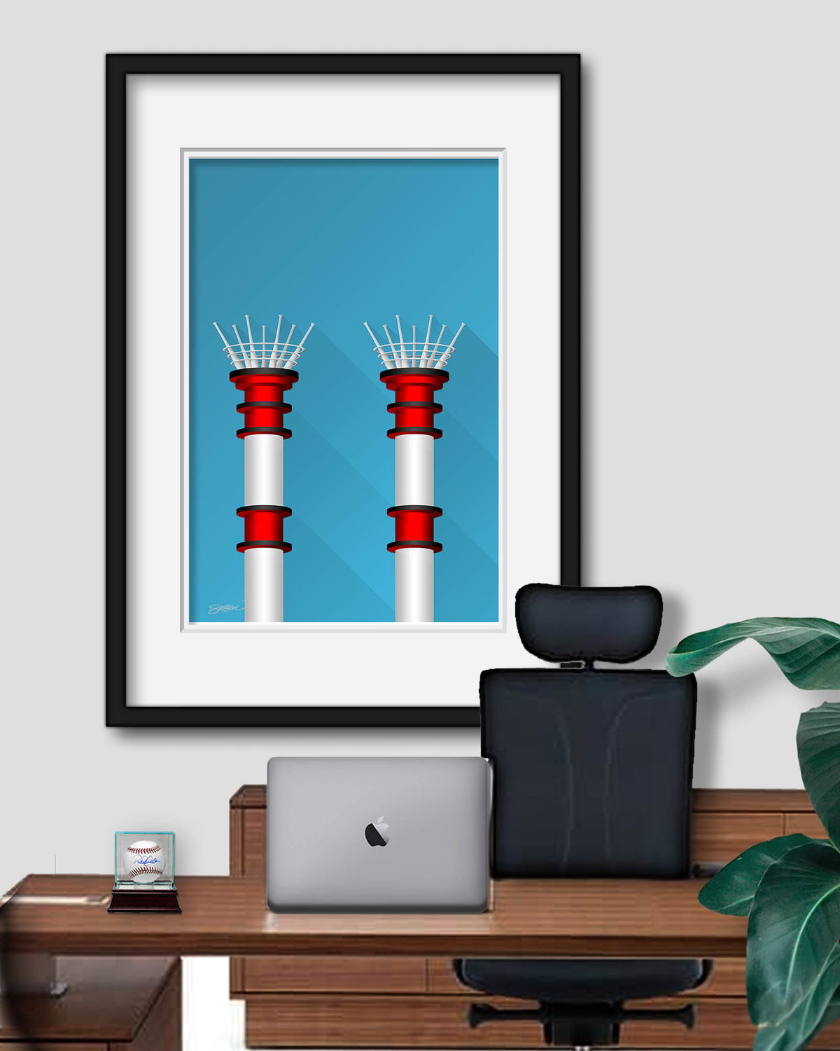 Minimalist Great American Ball Park Fine Art Print