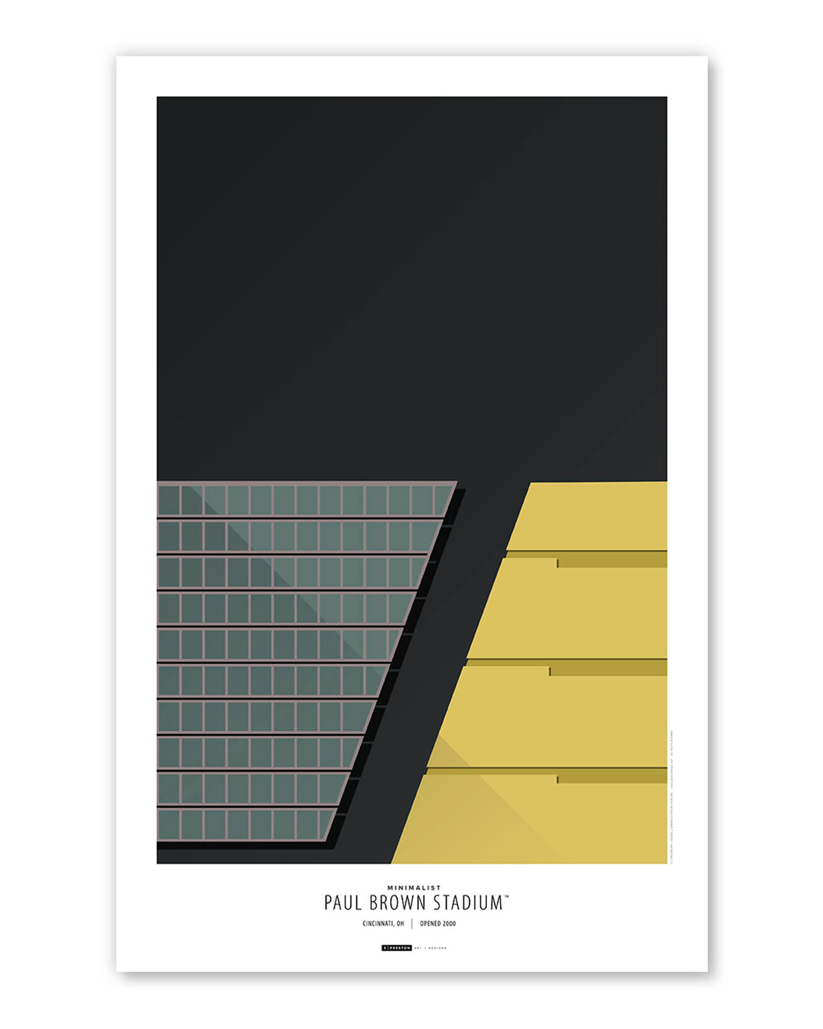 Minimalist Paul Brown Stadium Art Print