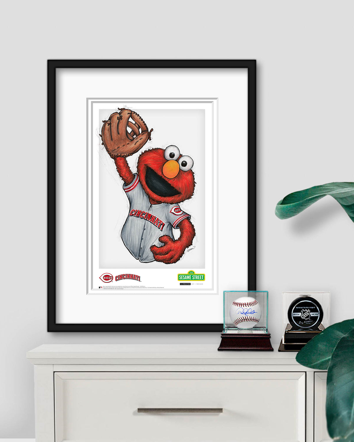ELMO x MLB Reds Limited Edition Art Print