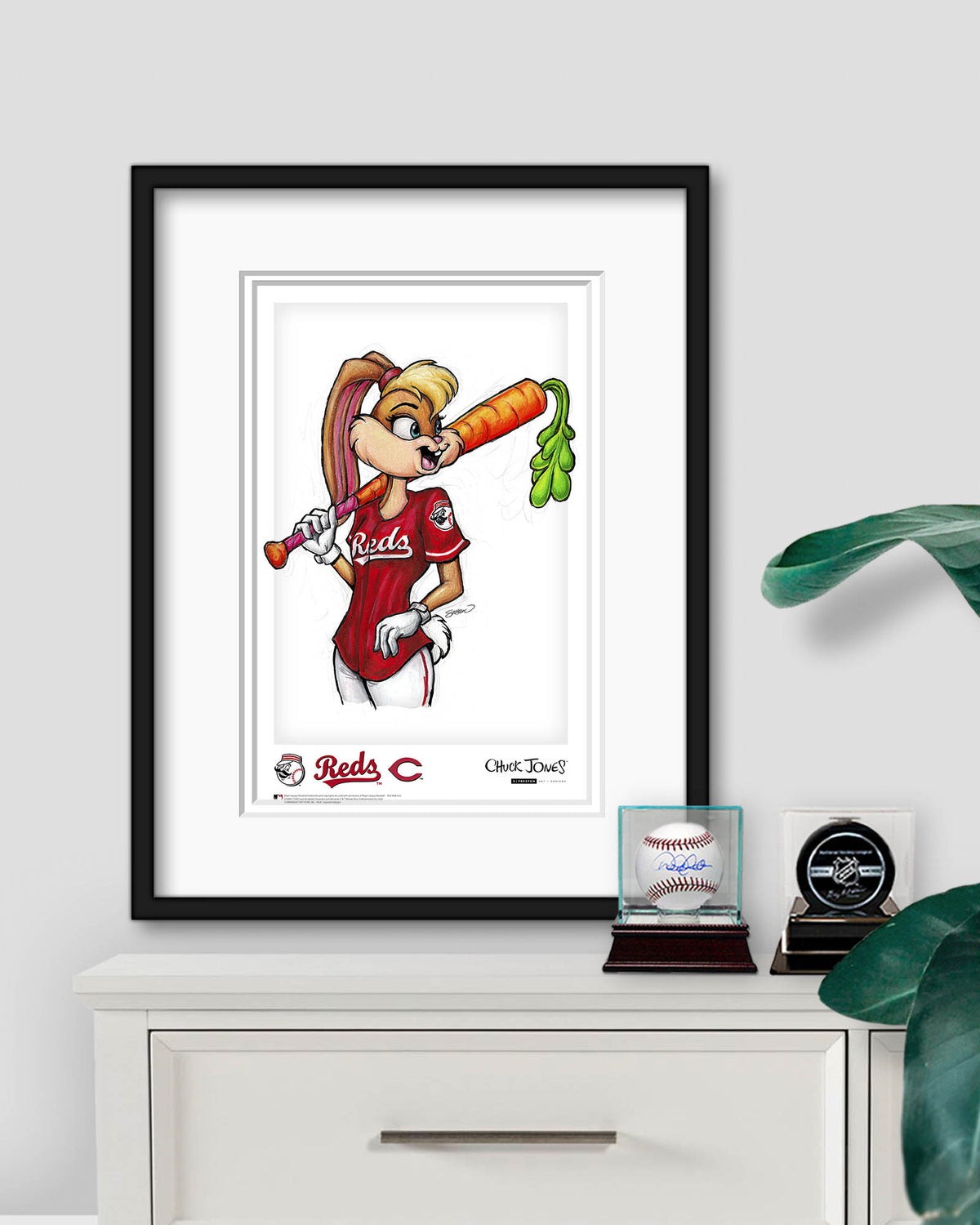 Lola Bunny x MLB Reds Limited Edition Art Print