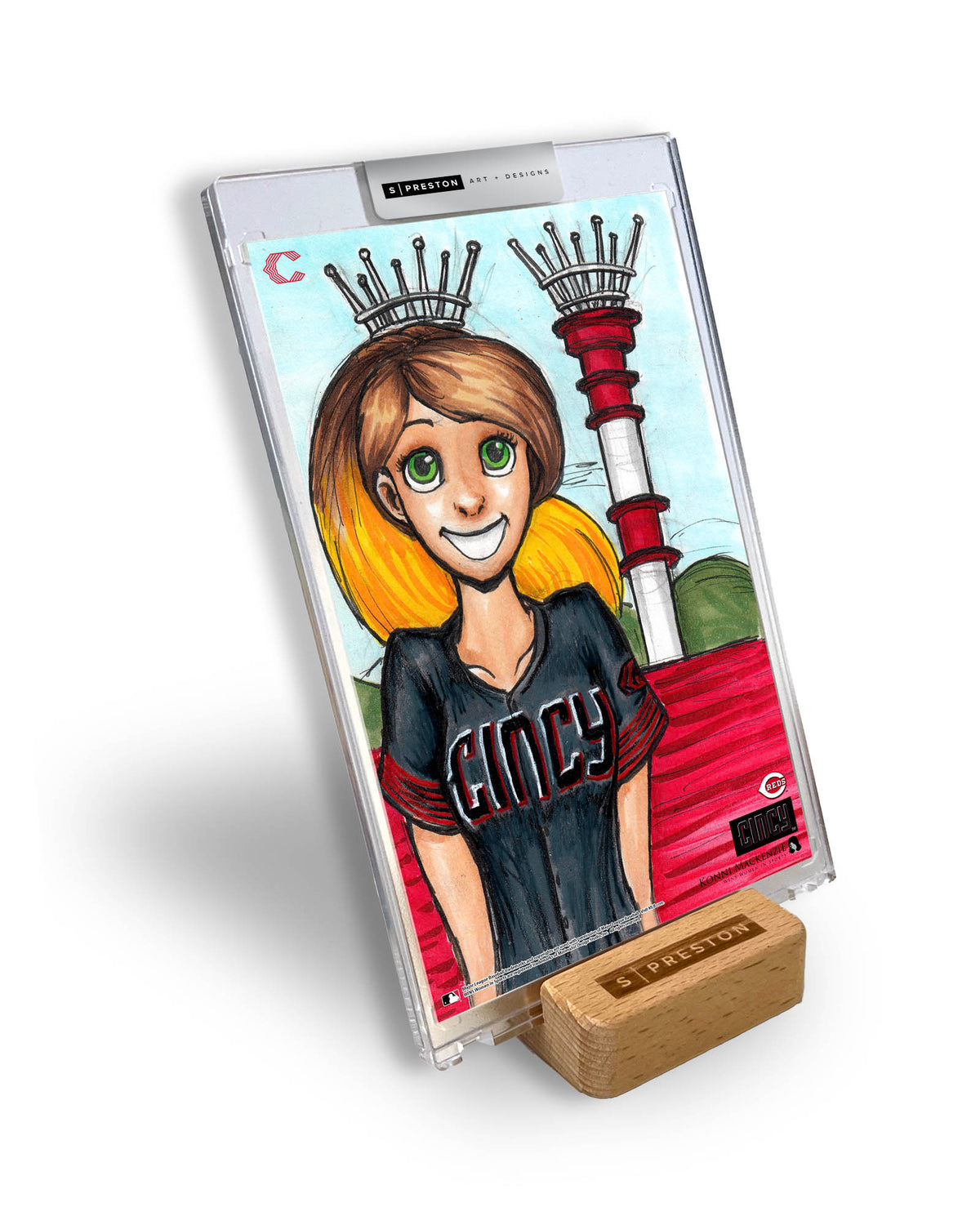 WinS® Cincinnati Reds City Connect - Konni Mackenzie Art Card Slab