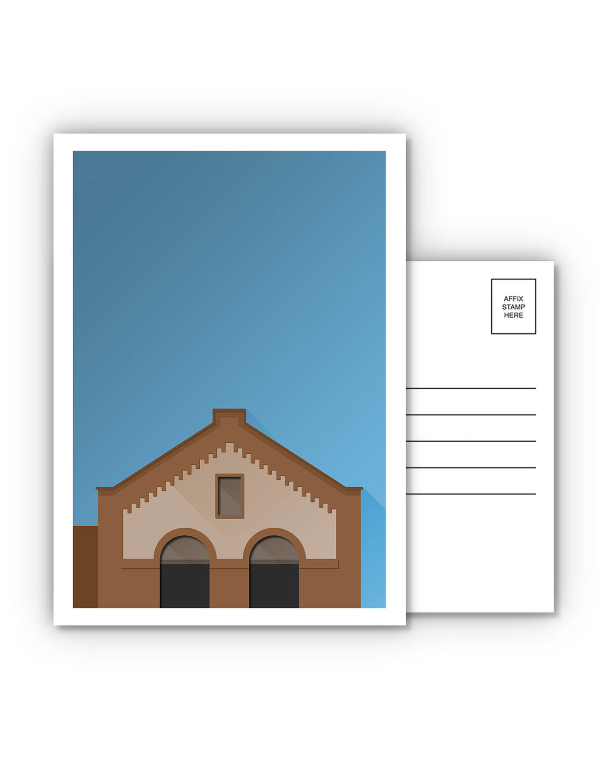 Minimalist League Park Postcard
