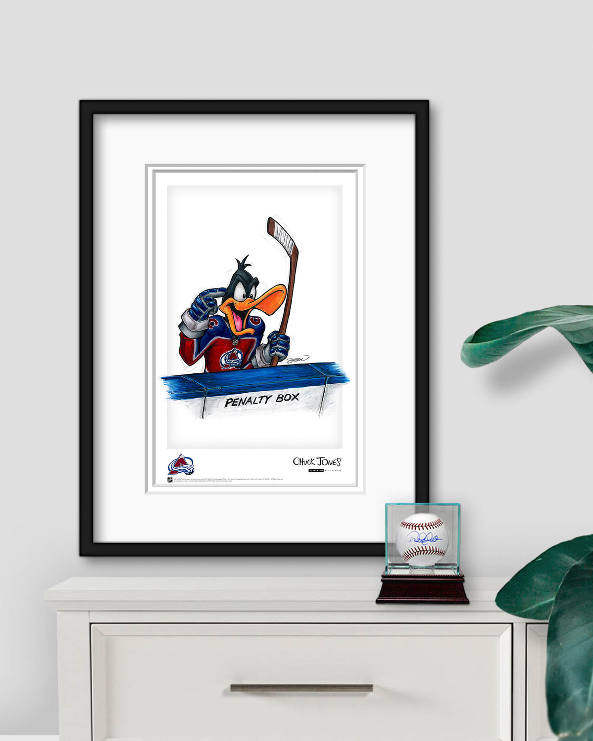 Duck Season Hockey Season x NHL Avalanche Daffy Duck Limited Edition Art Print