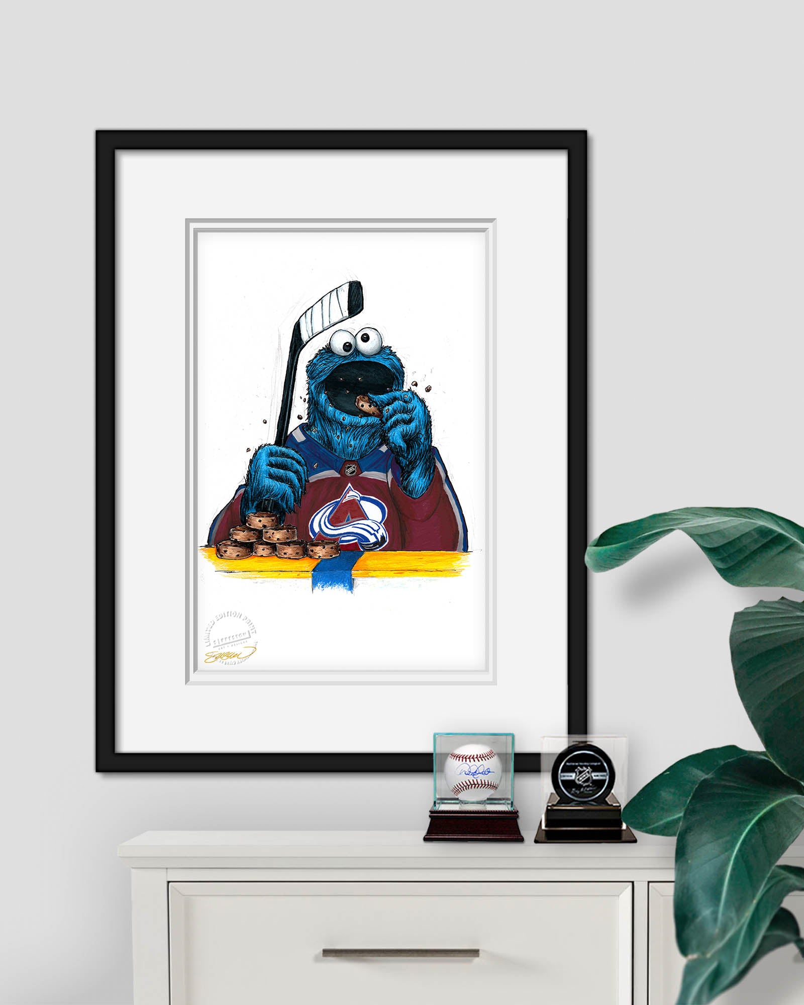 Cookie Monster x NHL - Sesame Street - Colorado Avalanche – S