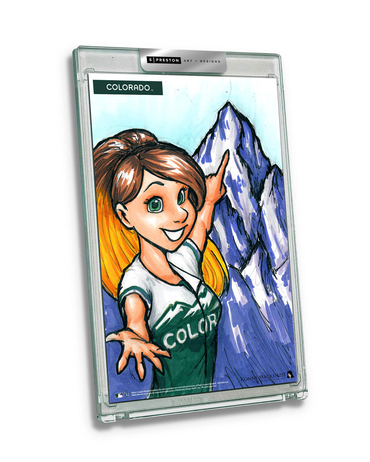 WinS® Colorado Rockies City Connect - Konni Mackenzie Art Card Slab