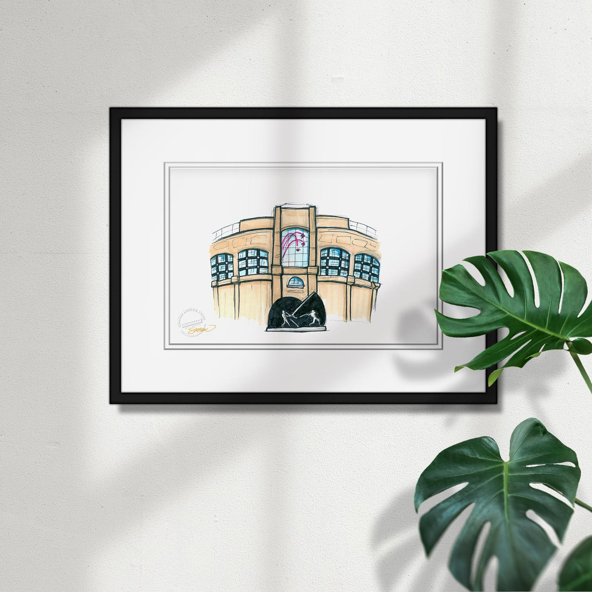 Guaranteed Rate Field Ink Sketch Limited Edition Fine Art Print