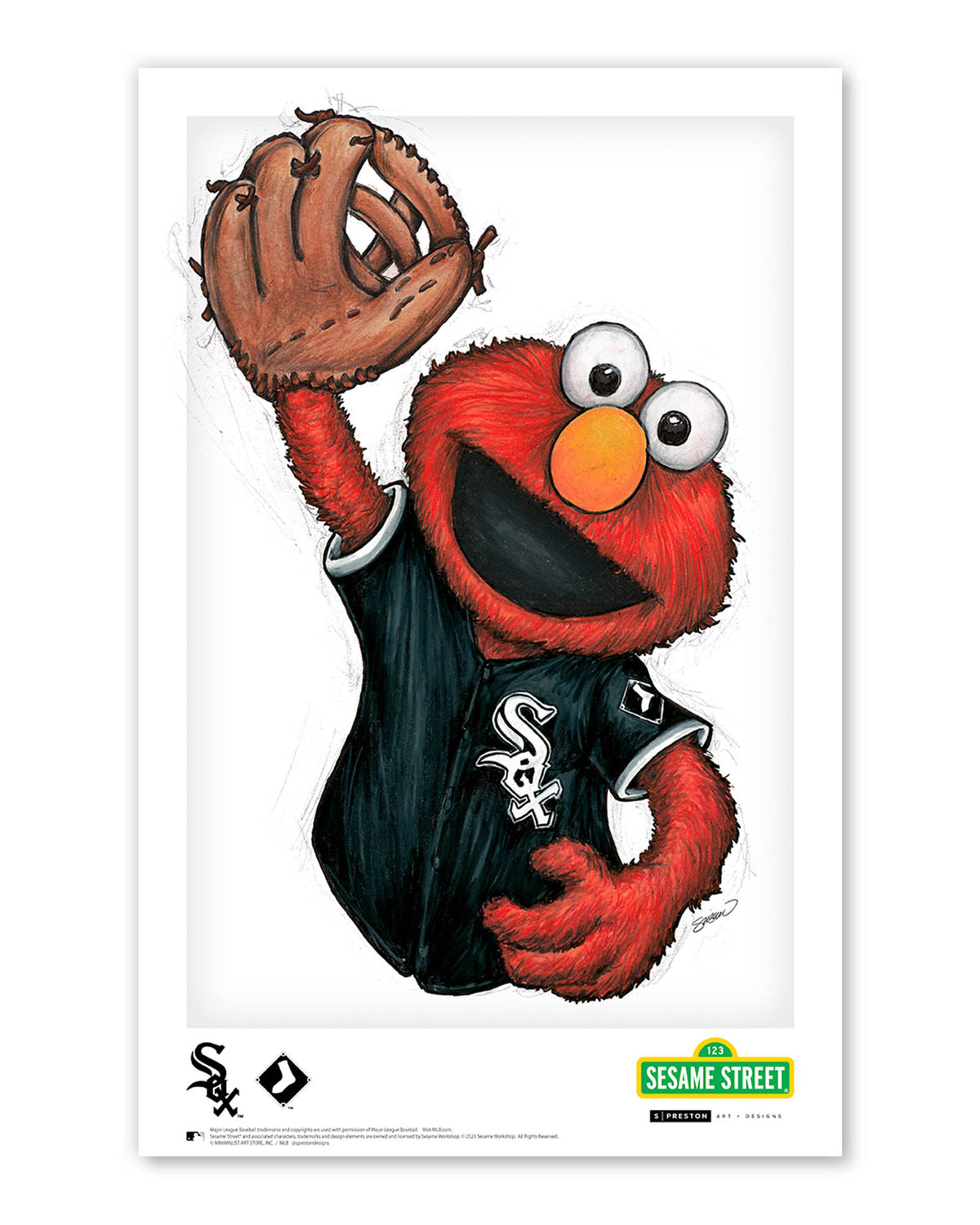 ELMO x MLB White Sox Limited Edition Art Print