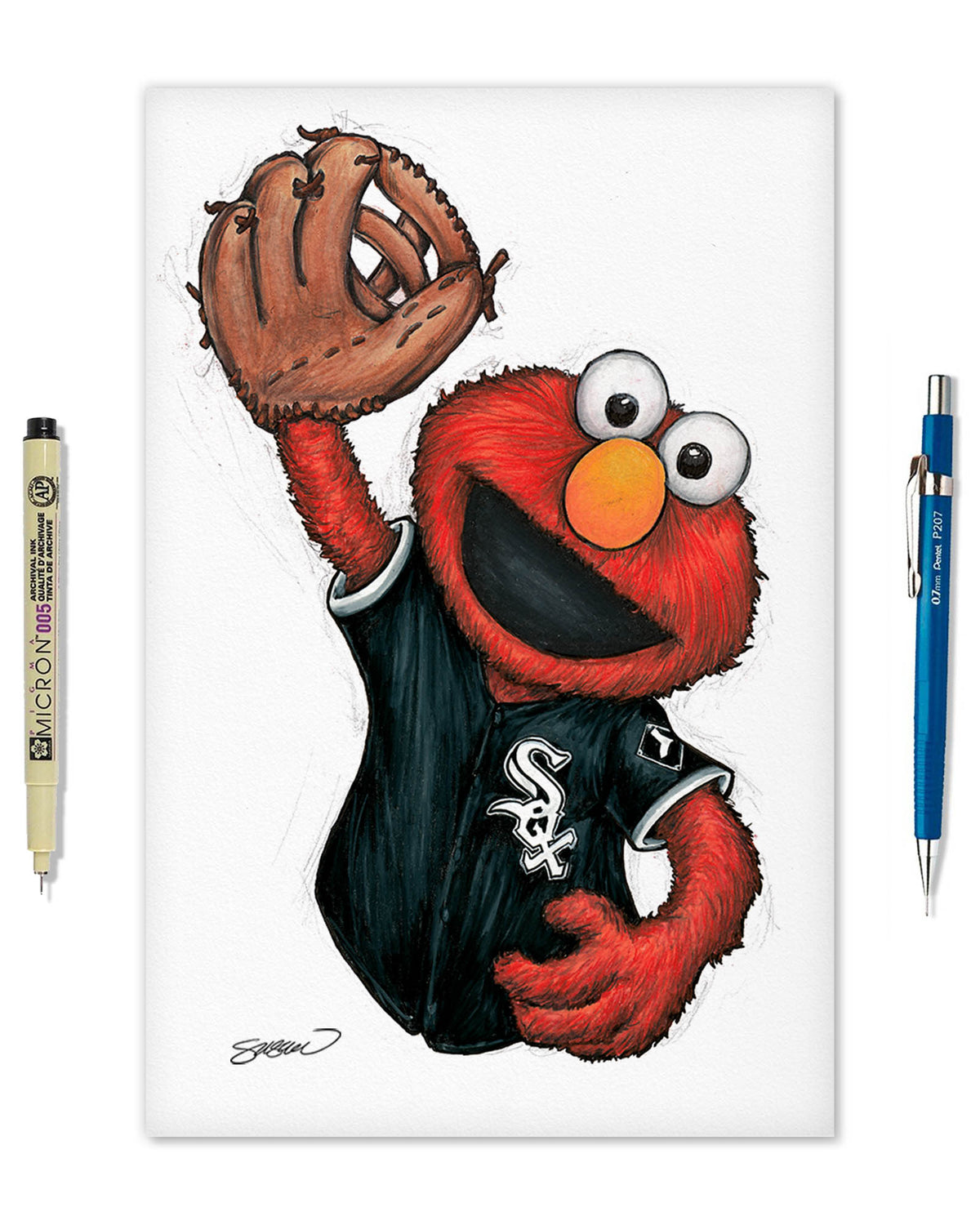 ELMO x MLB White Sox Limited Edition Fine Art Print