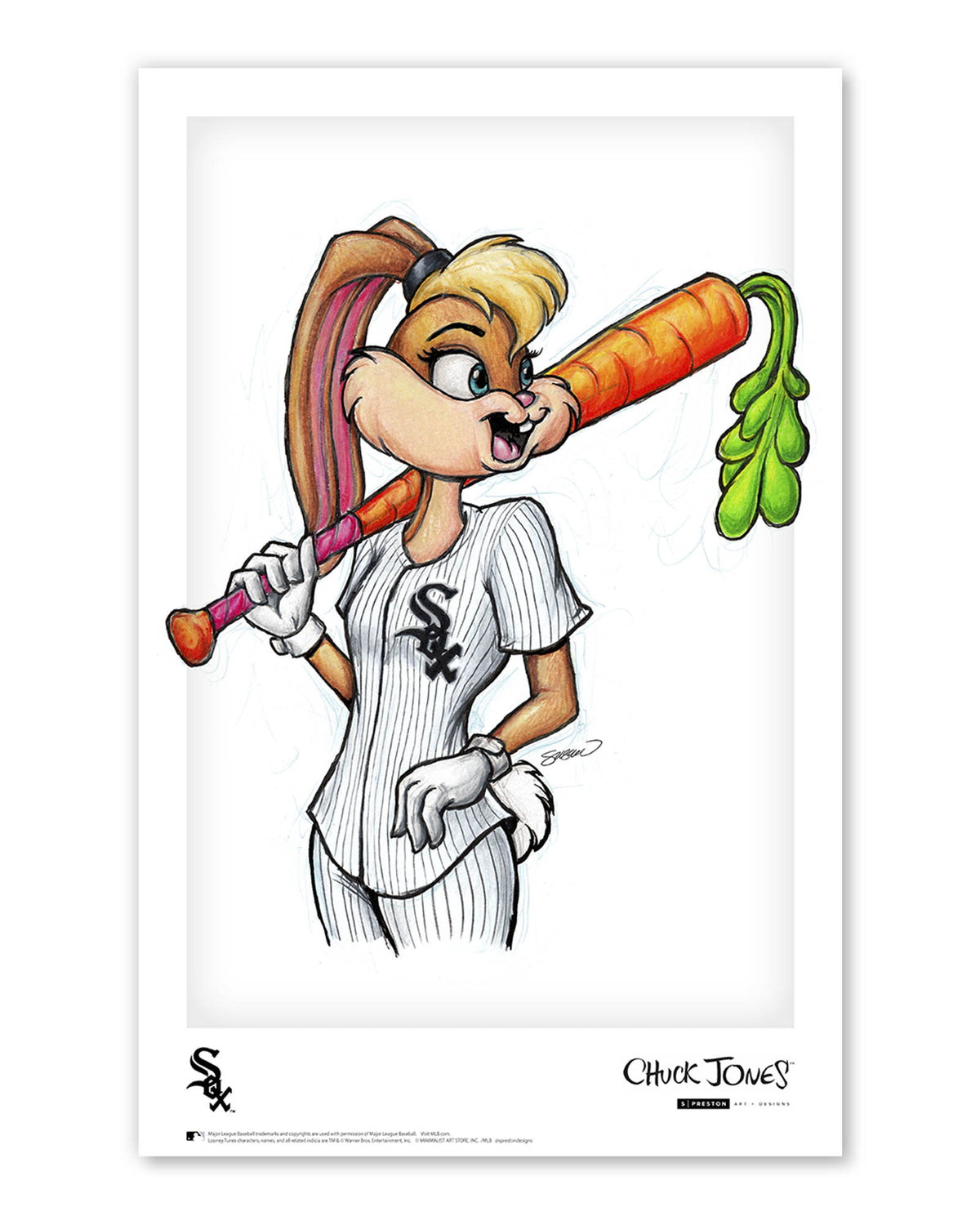 Lola Bunny x MLB White Sox Limited Edition Art Print