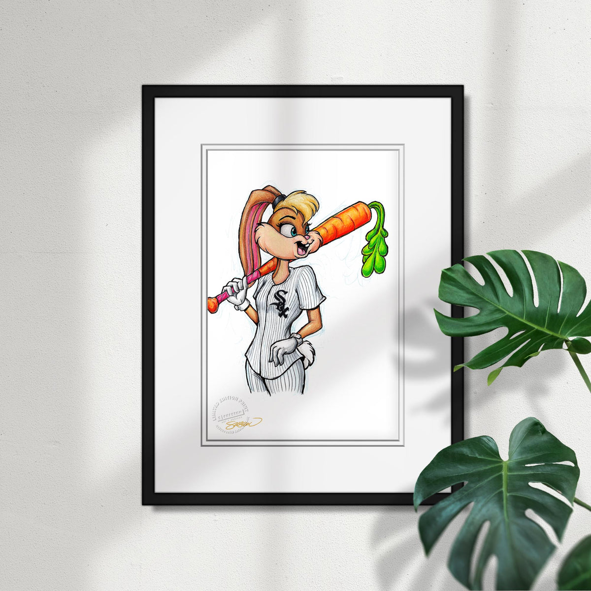 Lola Bunny x MLB White Sox Limited Edition Fine Art Print