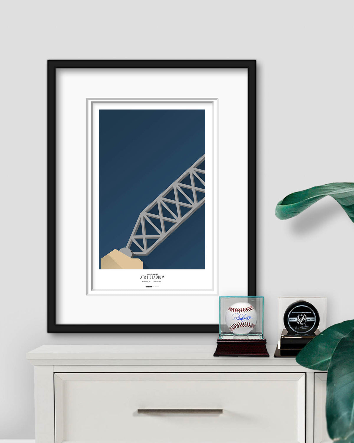 Minimalist AT&T Stadium Art Print (Anchor)