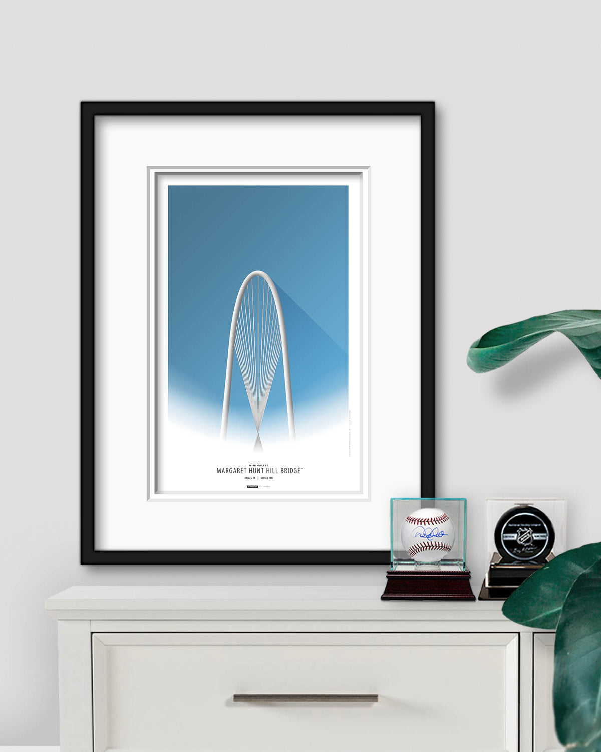 Minimalist Margaret Hunt Hill Bridge - Dallas