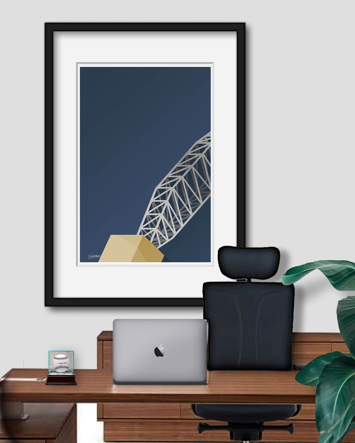 Minimalist AT&T Stadium Art Print (Anchor)