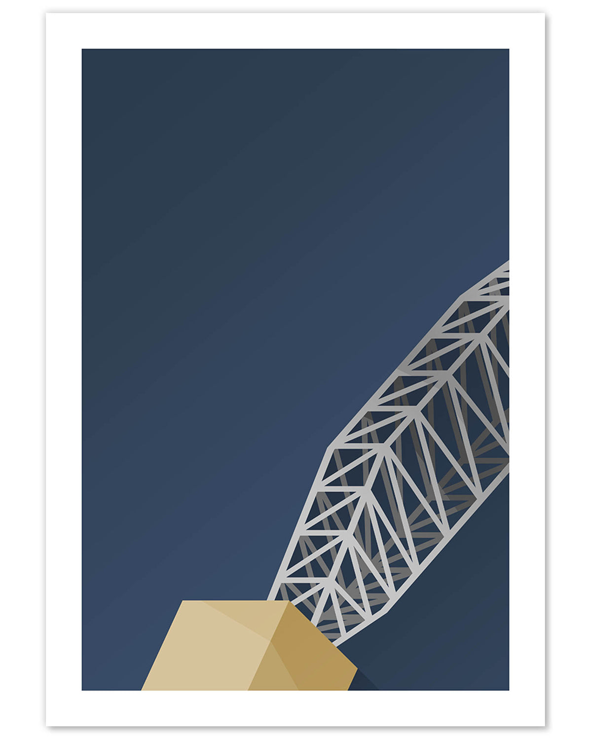 Minimalist AT&T Stadium Art Print (Anchor)