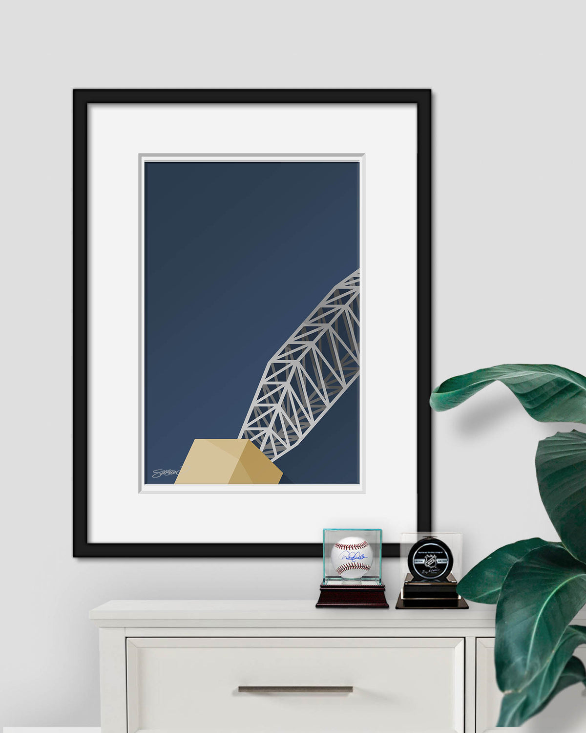 Minimalist AT&T Stadium Art Print (Anchor)