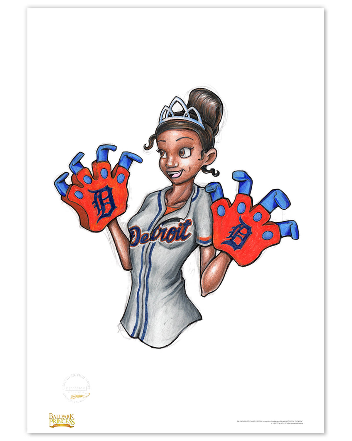 DET Tigers Tiana Fine Art Print