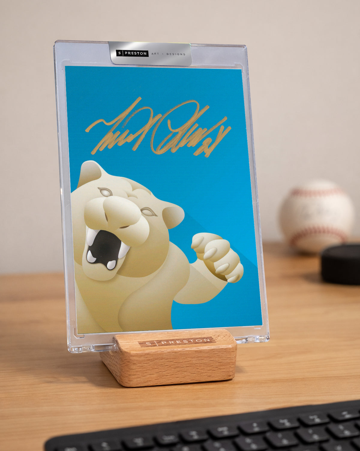 Minimalist Comerica Park  - Miguel Cabrera Autograph Slab - Authenticated