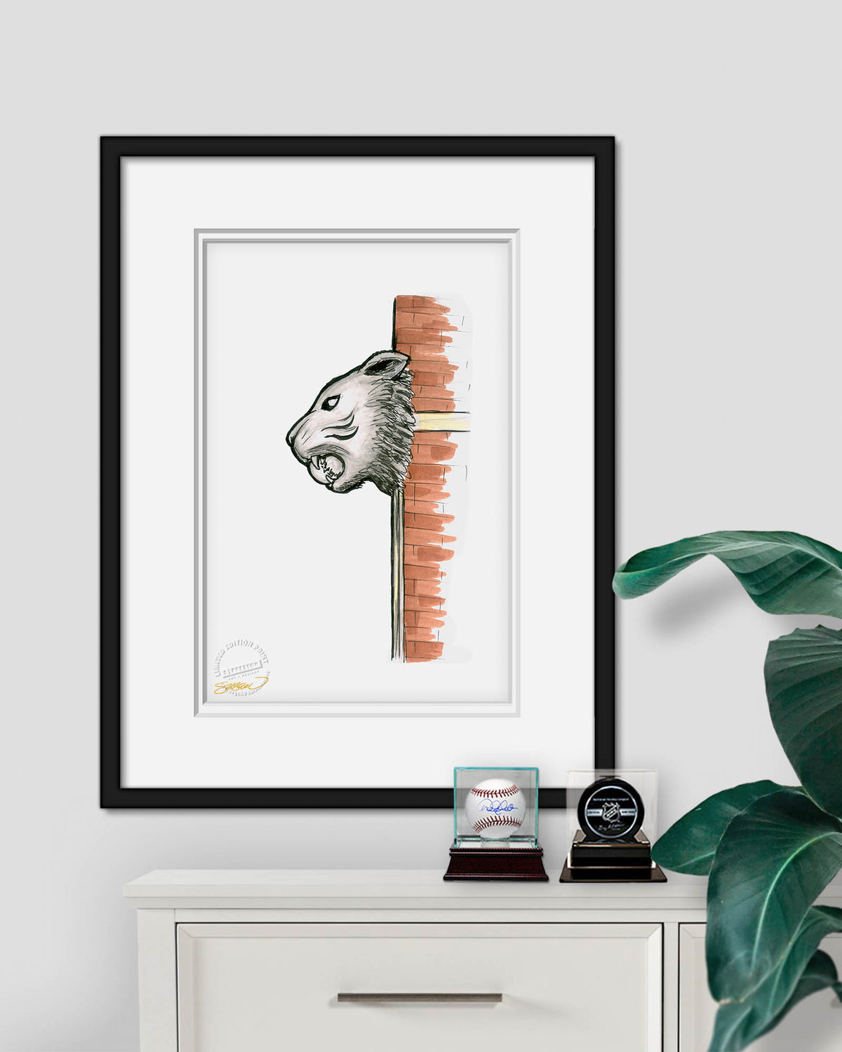Comerica Park Ink Sketch Limited Edition Fine Art Print