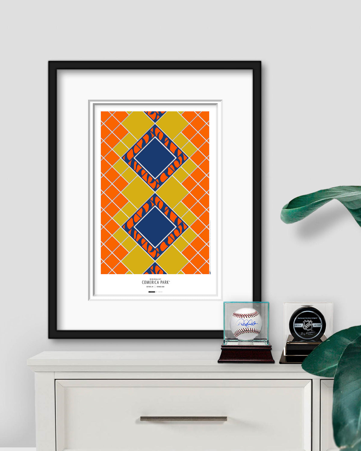 Minimalist Comerica Park Art Print