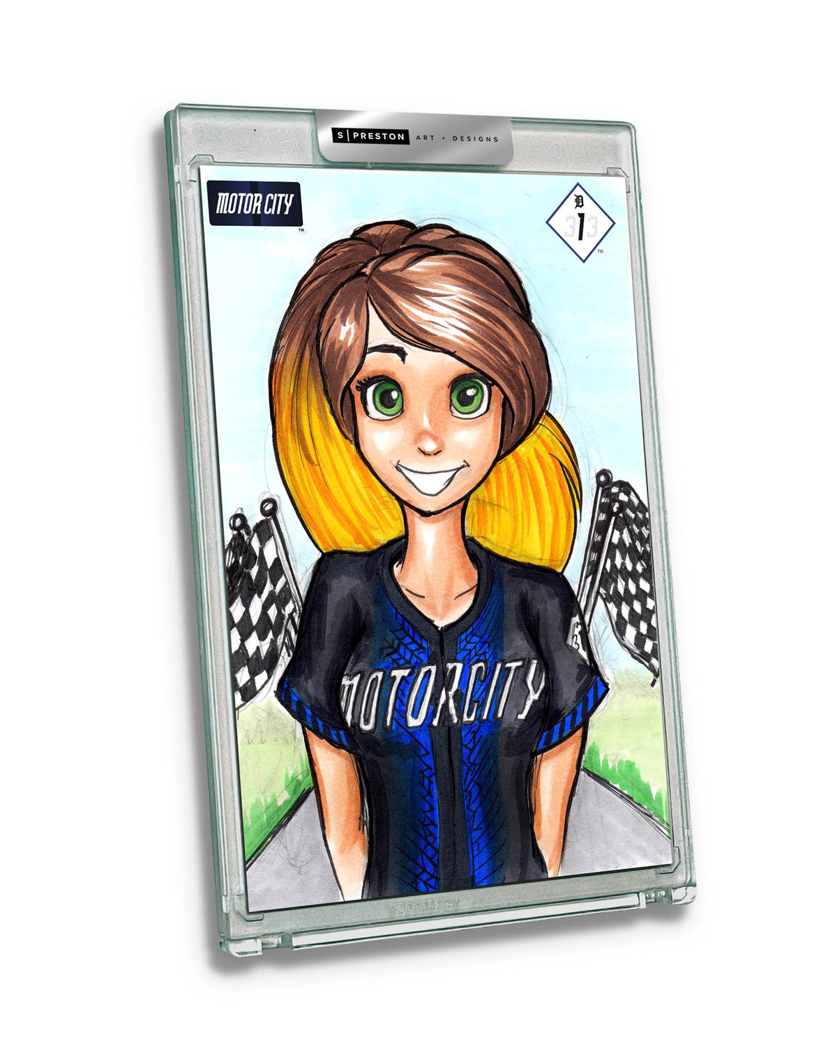 WinS® Detroit Tigers City Connect - Konni Mackenzie Art Card Slab