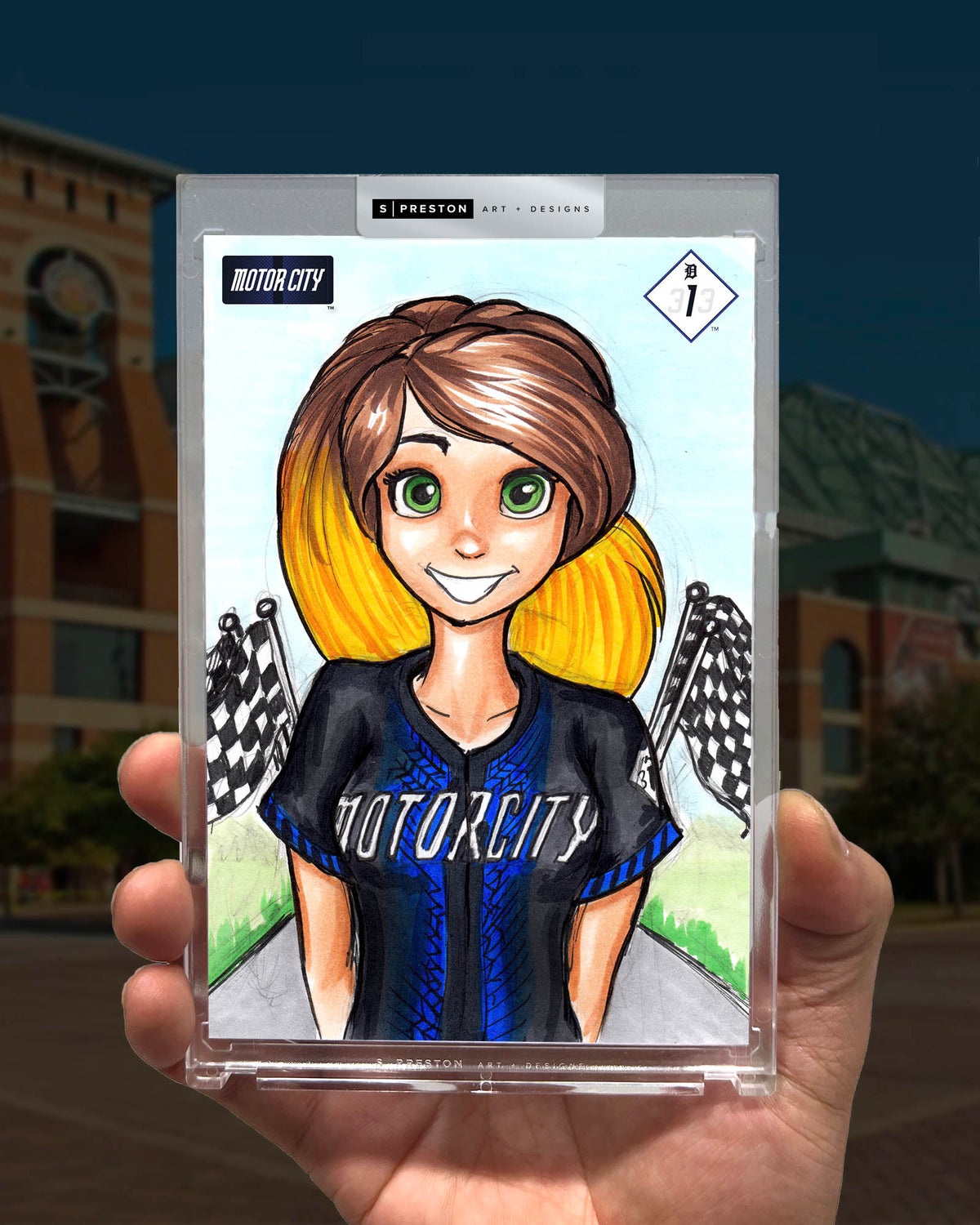 WinS® Detroit Tigers City Connect - Konni Mackenzie Art Card Slab