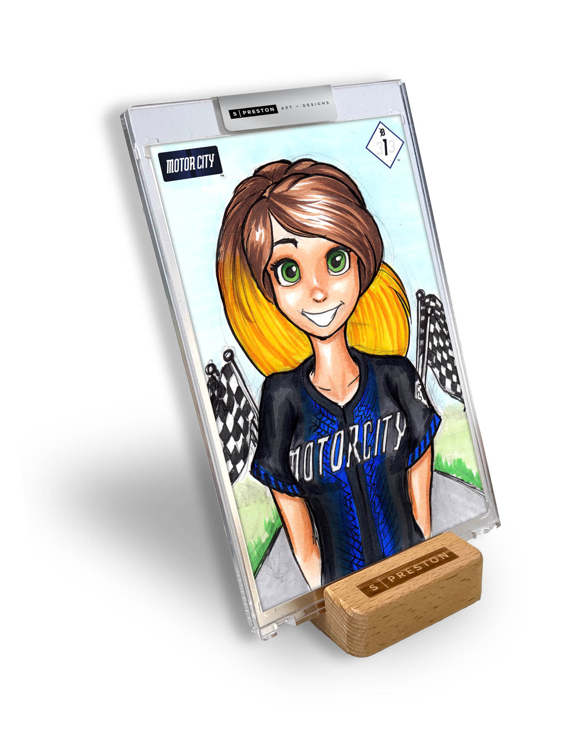 WinS® Detroit Tigers City Connect - Konni Mackenzie Art Card Slab