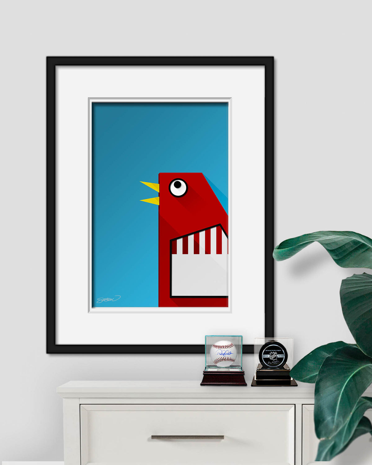 Minimalist The Big Chicken Atlanta Art Print