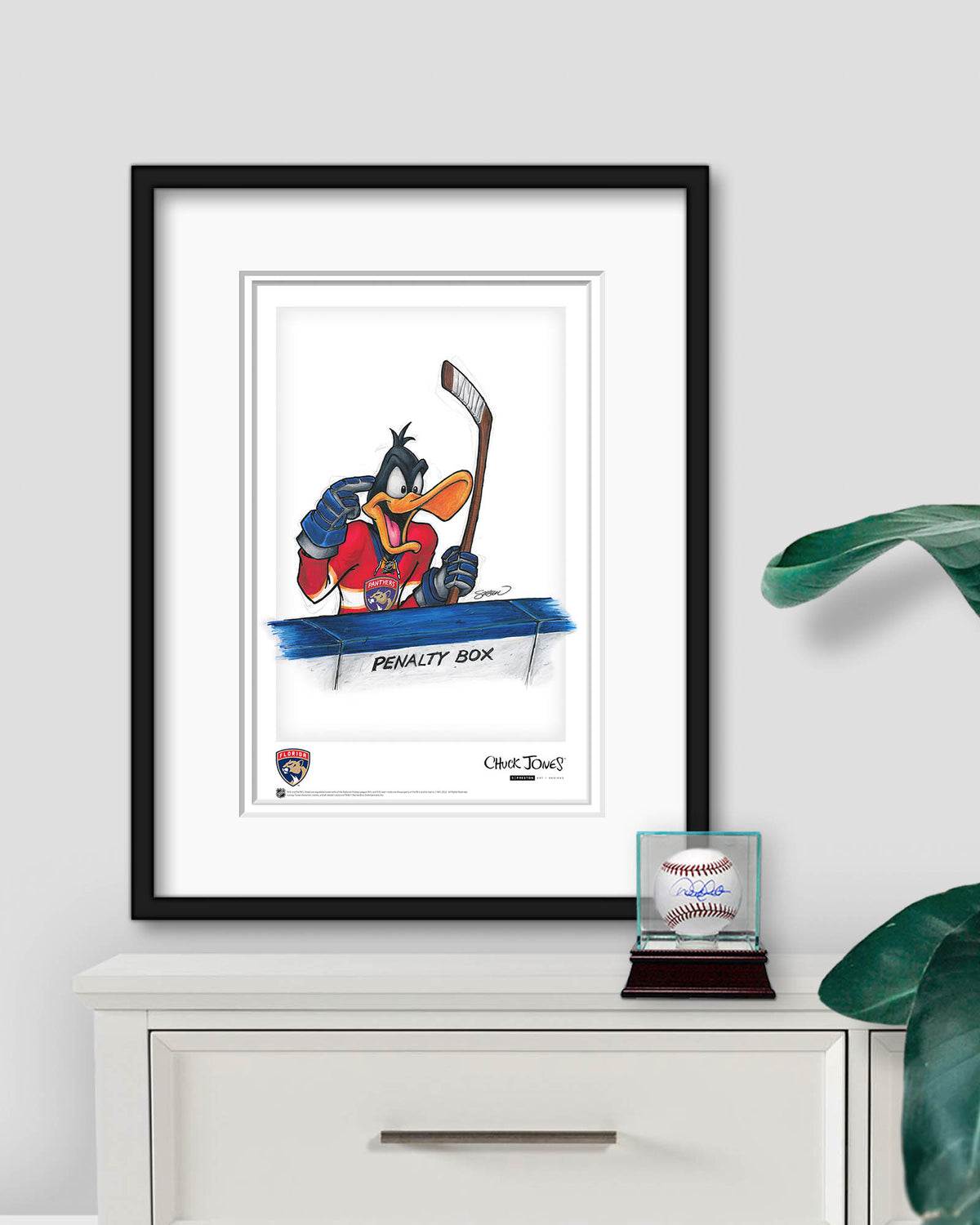 Duck Season Hockey Season x NHL Panthers Daffy Duck Limited Edition Art Print