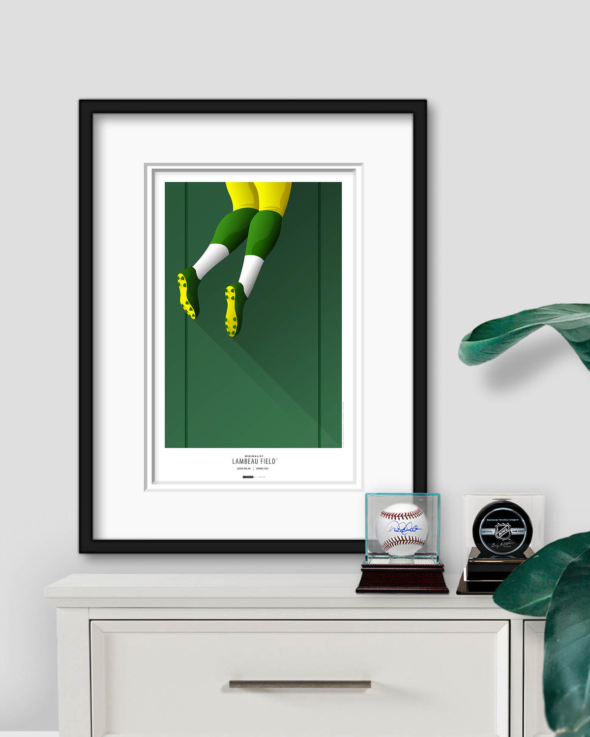 Minimalist Lambeau Field Art Print