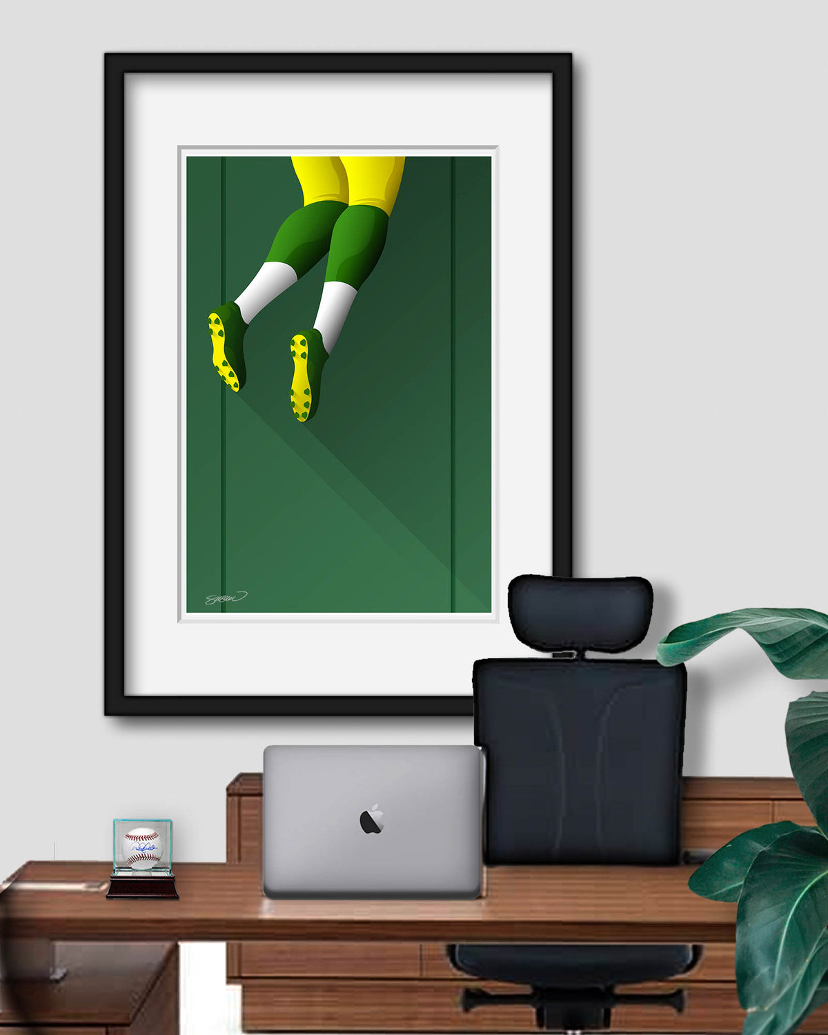 Minimalist Lambeau Field Art Print