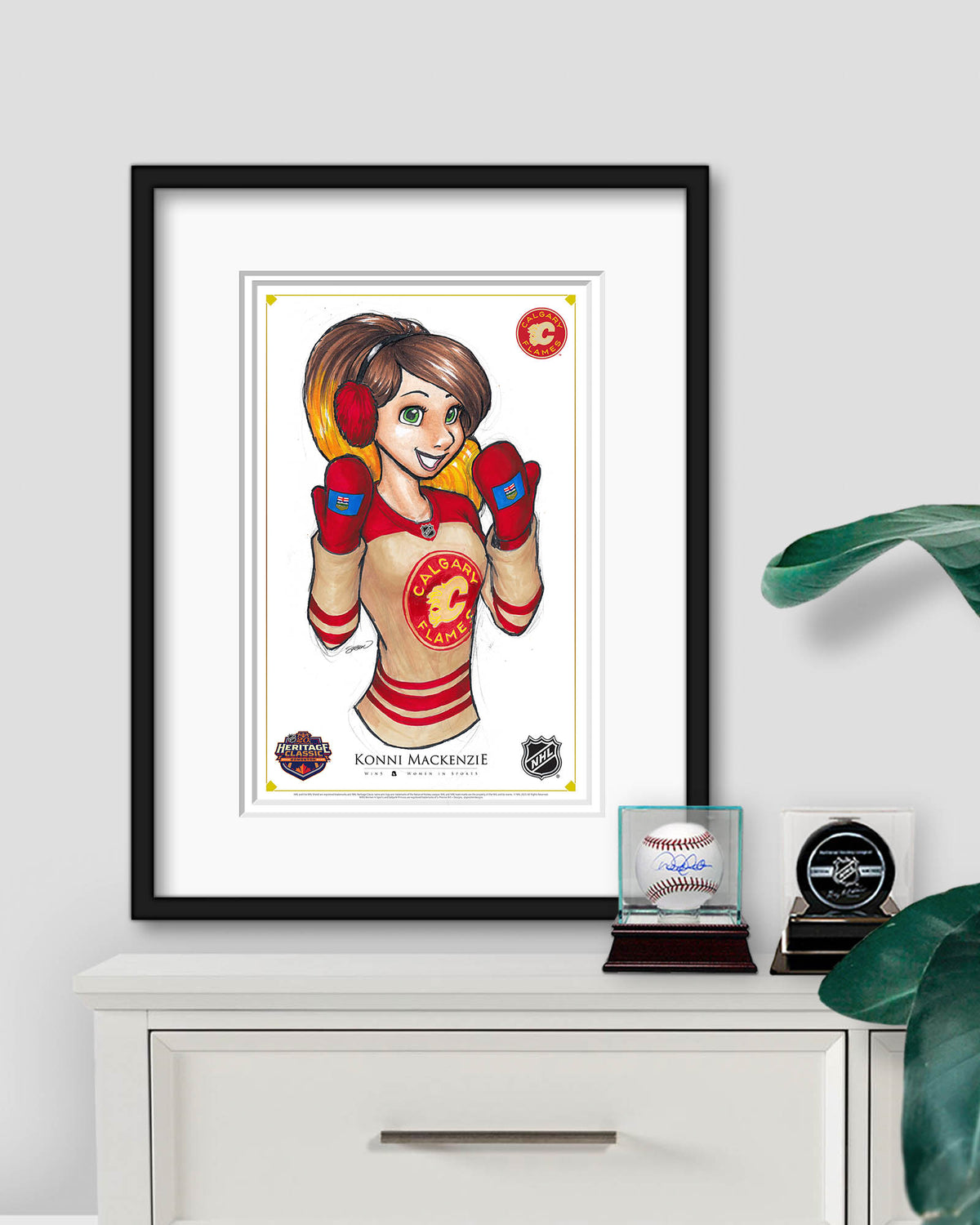 WinS® NHL Konni Mackenzie 2023 Heritage Classic Jersey Poster Print