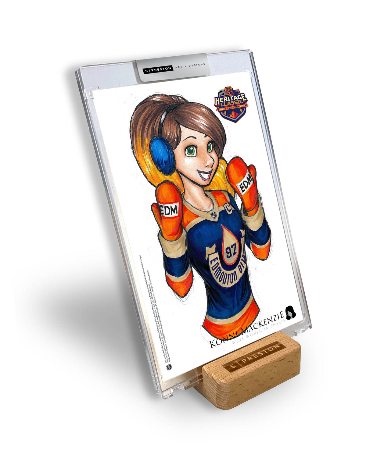 WinS® NHL Konni Mackenzie 2023 Heritage Classic Limited Edition Art Card Slab