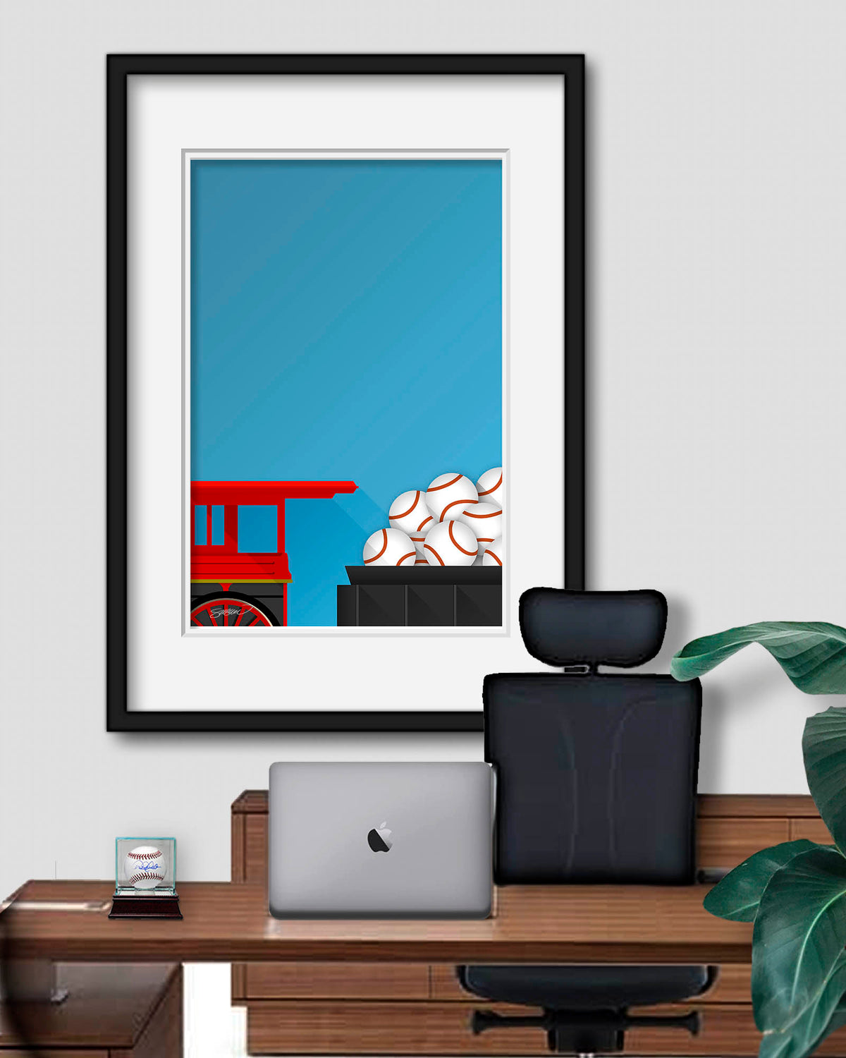 Minimalist Daikin Park Art Print
