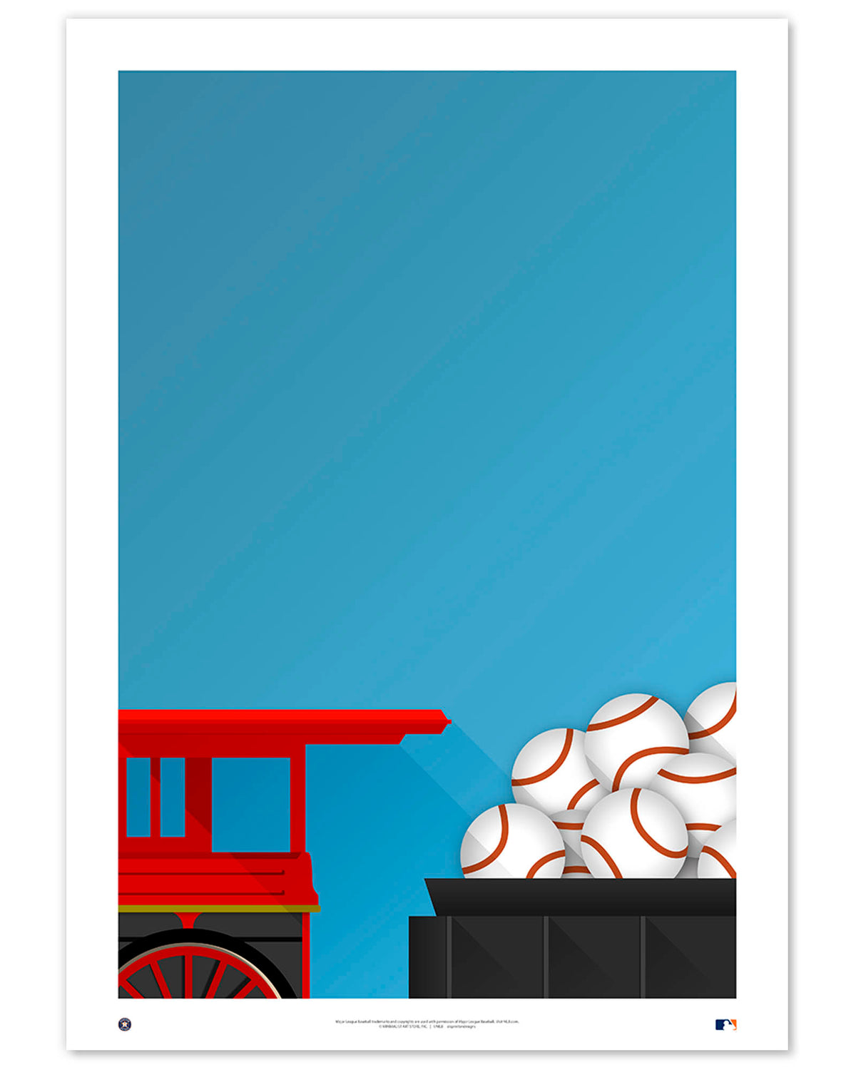 Minimalist Daikin Park Art Print