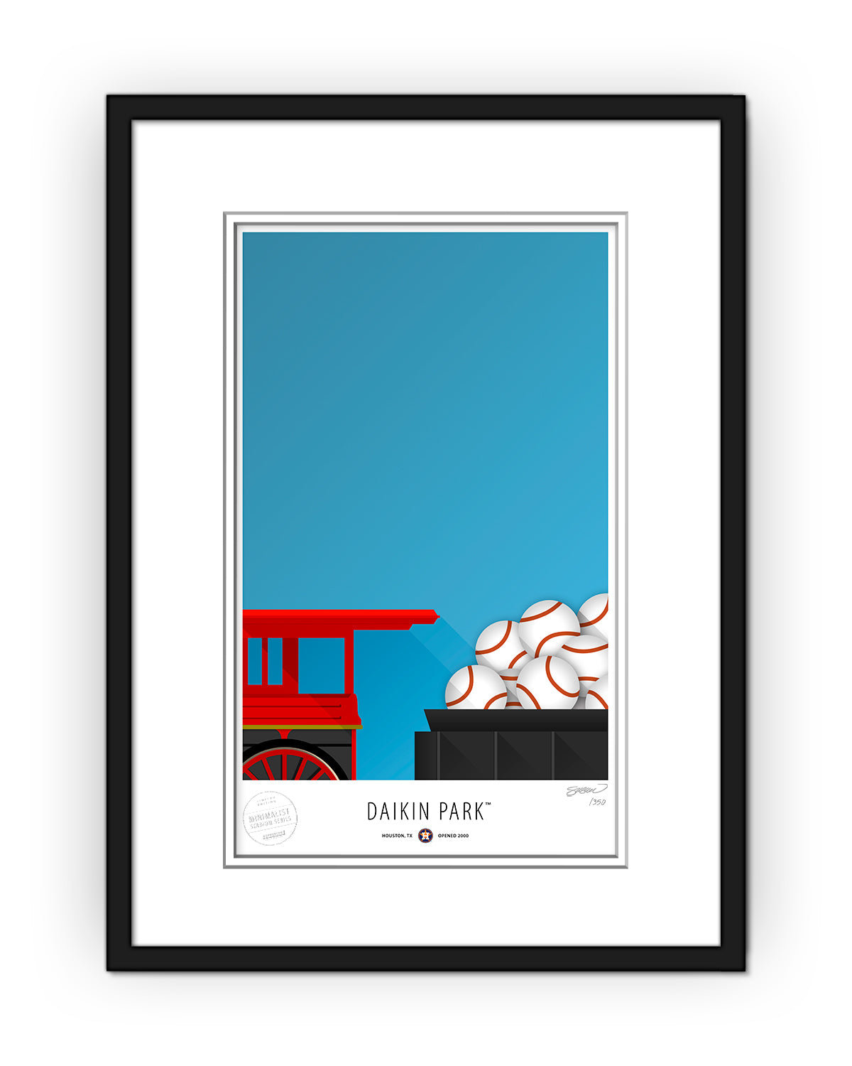 Minimalist Daikin Park Art Print
