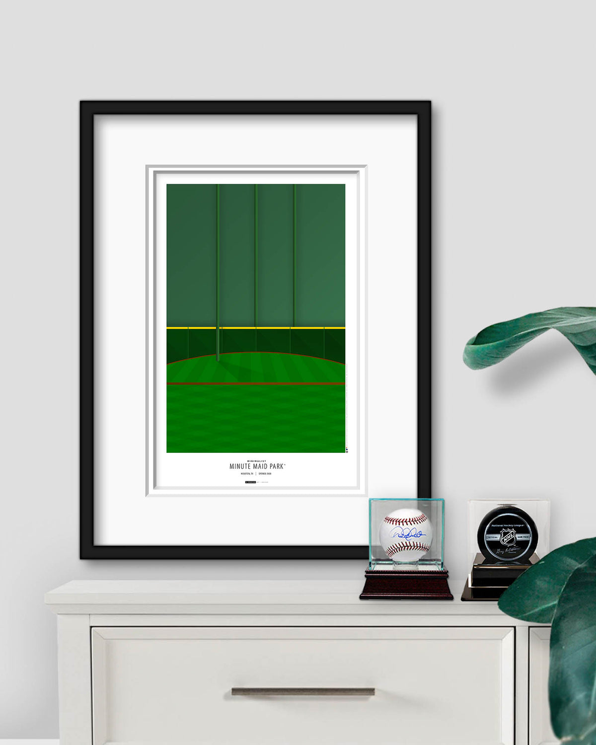 Minimalist Minute Maid Park Art Print