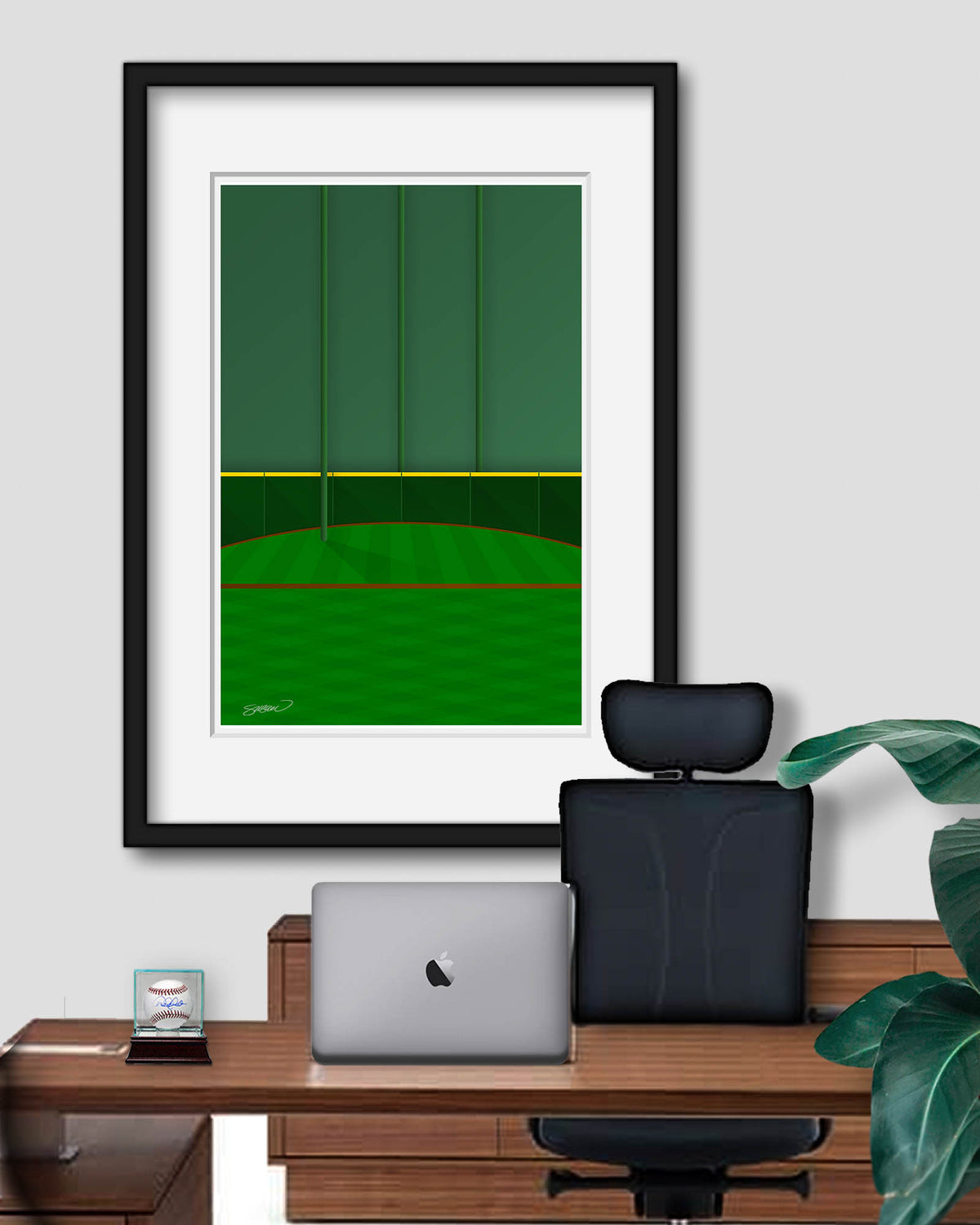 Minimalist Minute Maid Park Art Print