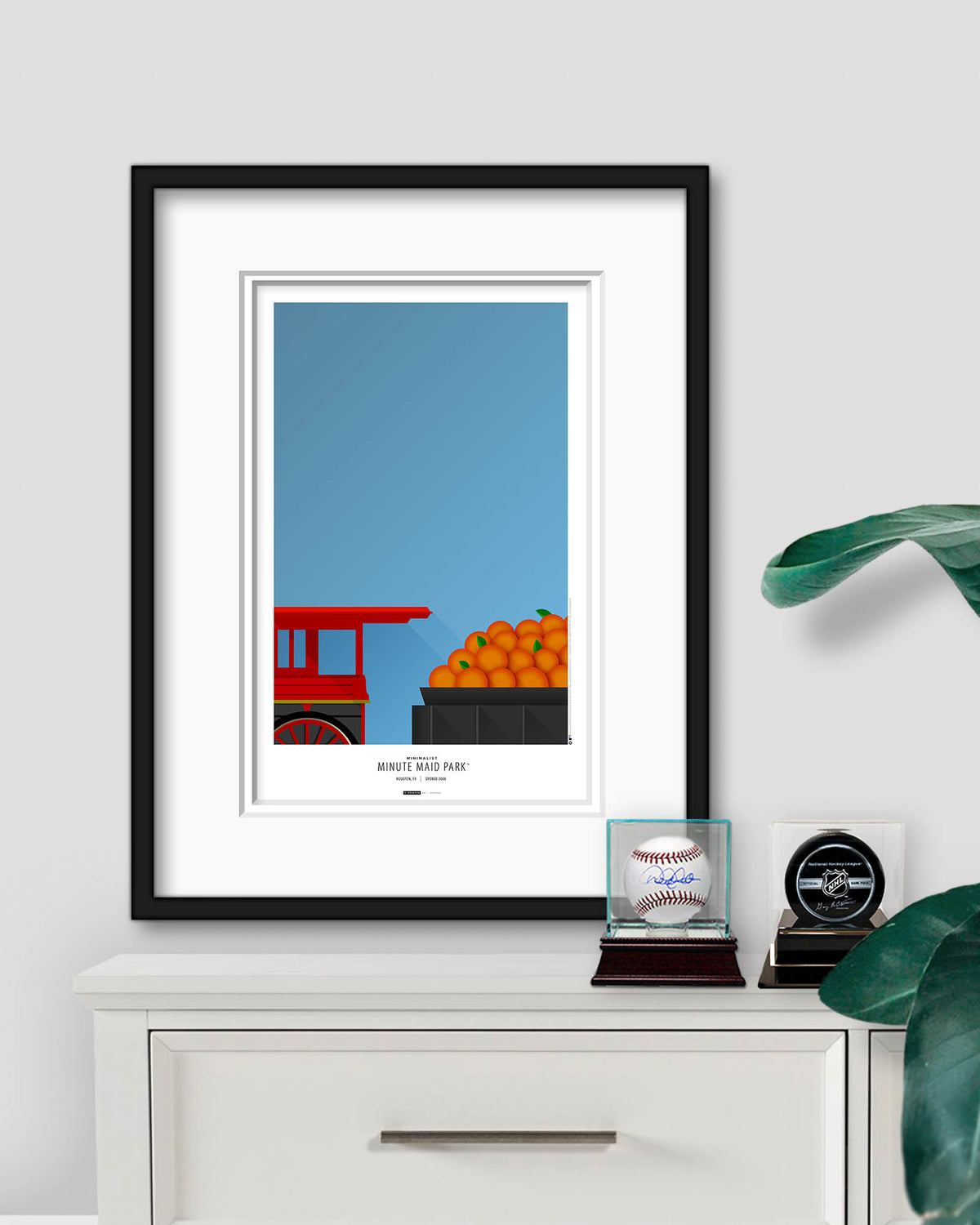 Minimalist Minute Maid Park Art Print
