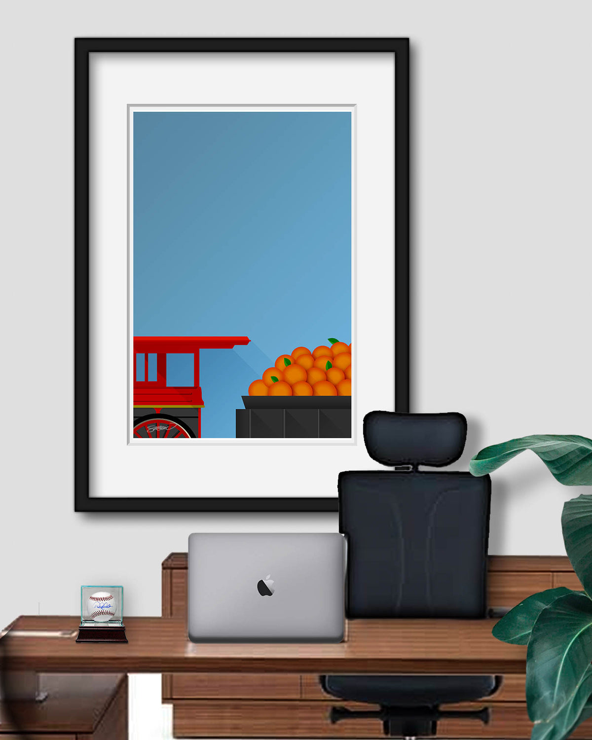 Minimalist Minute Maid Park Art Print