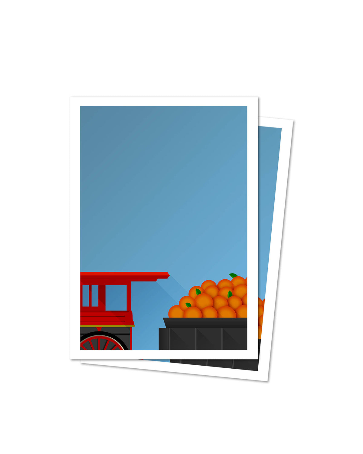Minimalist Minute Maid Park Postcard (Train)