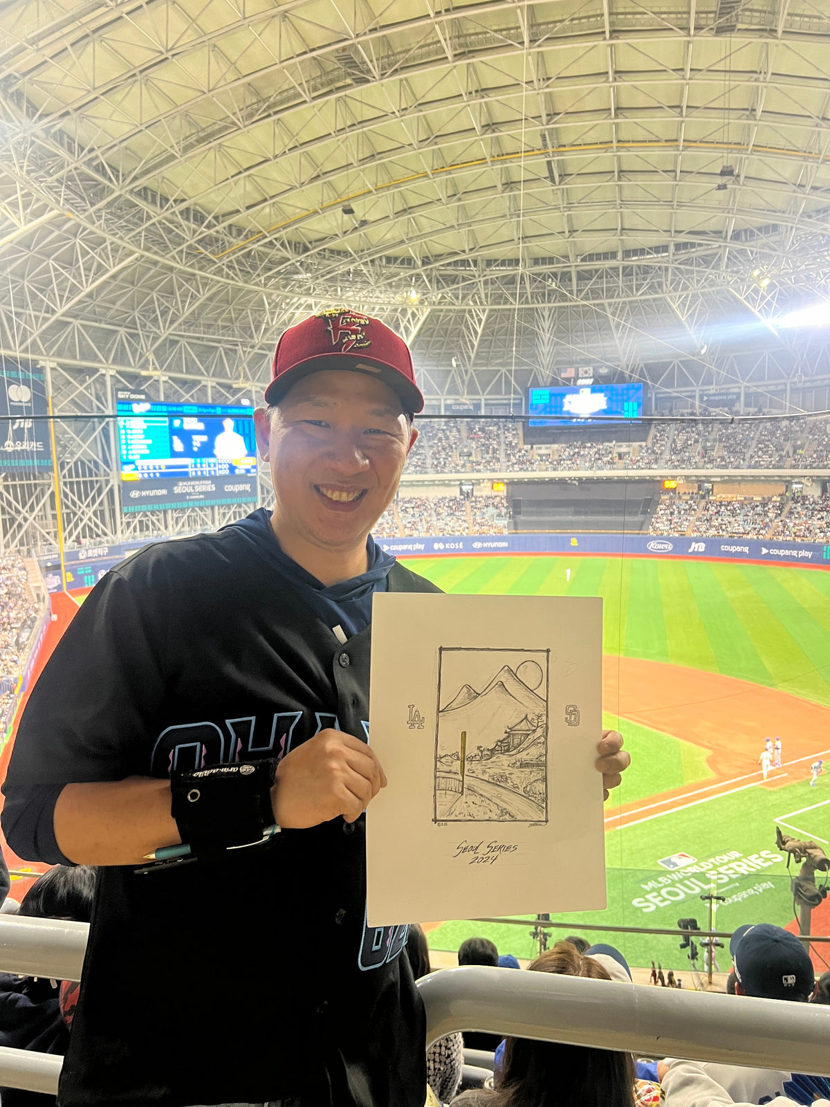 2024 MLB Seoul Series Original Artwork