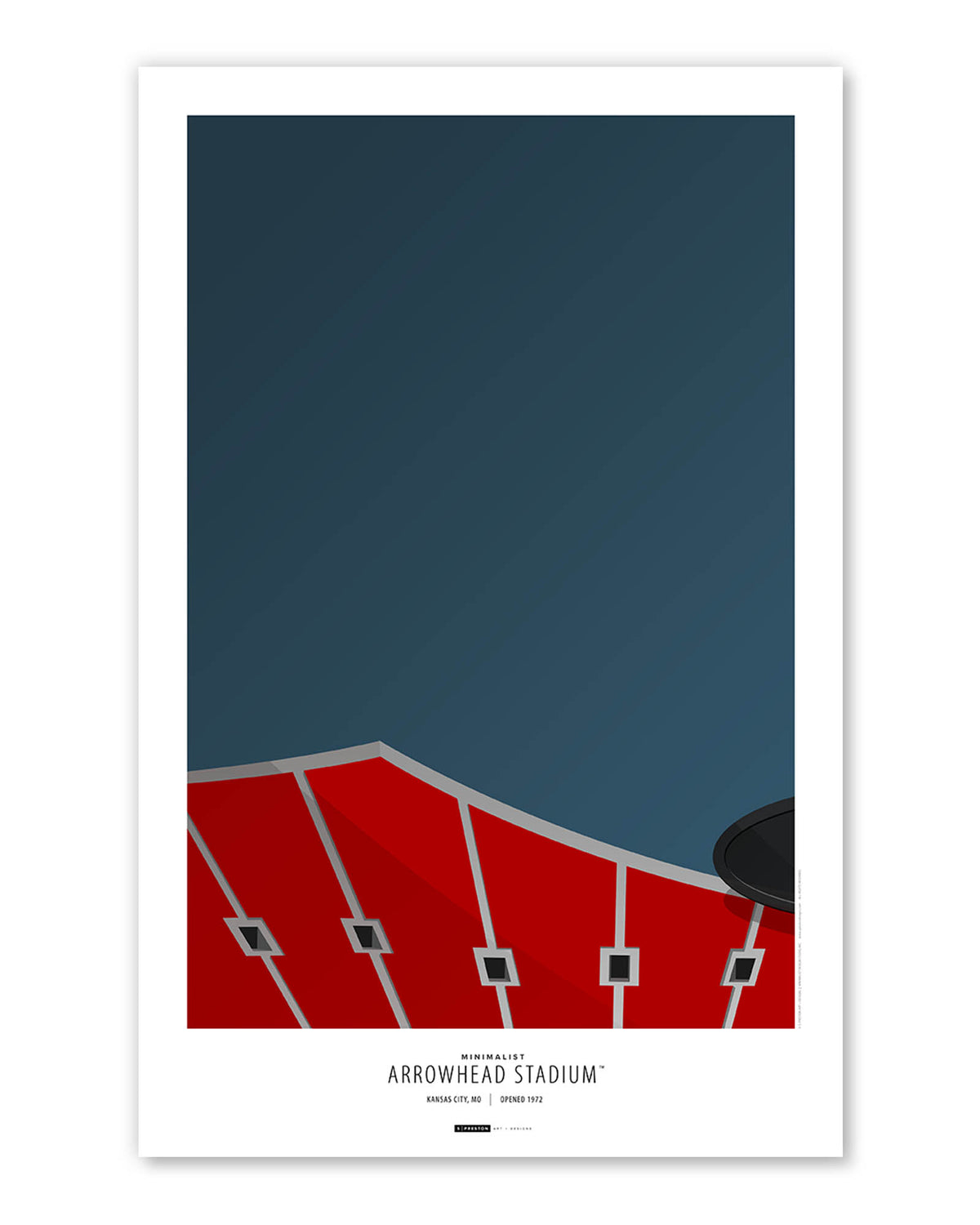 Minimalist Arrowhead Stadium