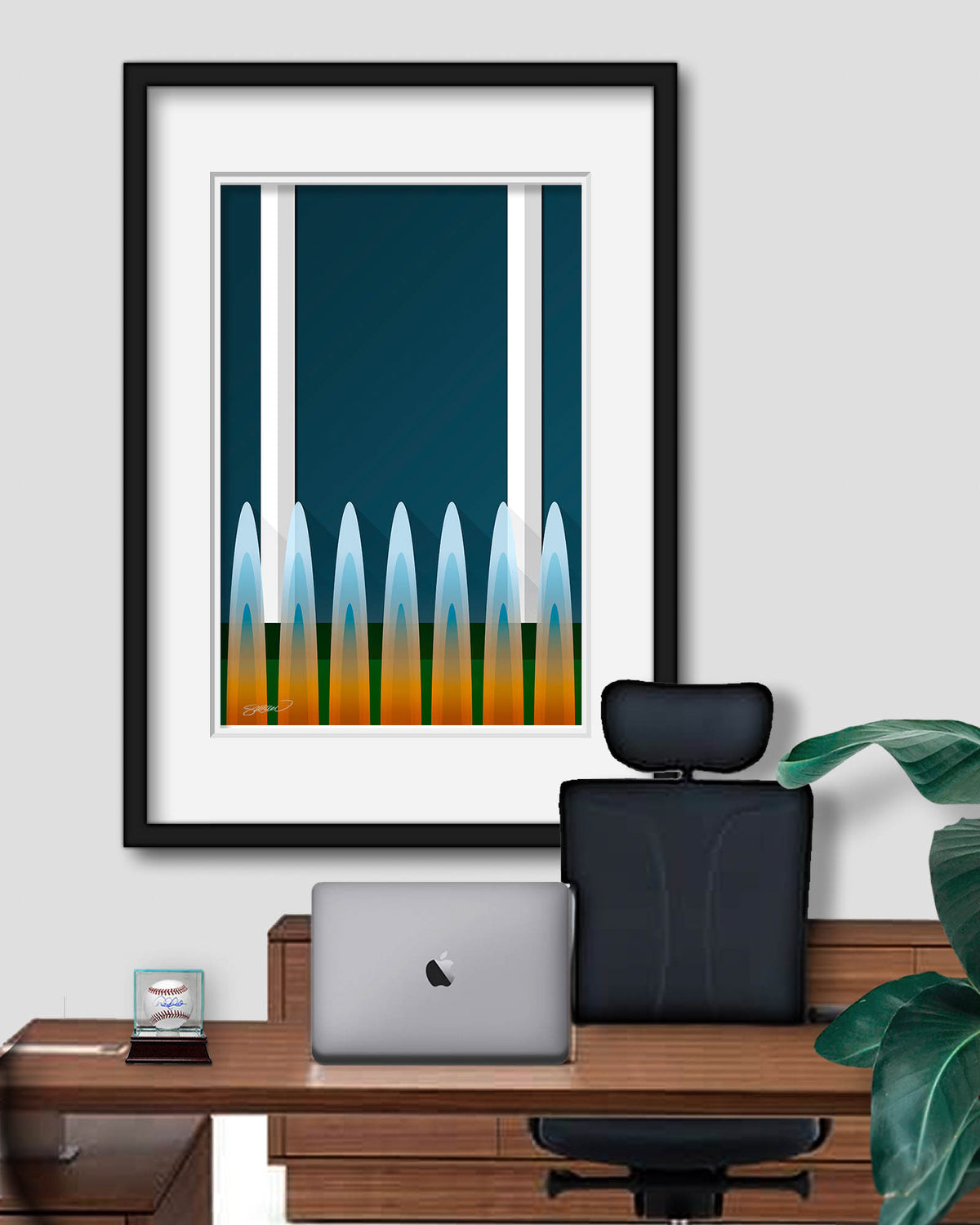Minimalist Kauffman Stadium Art Print