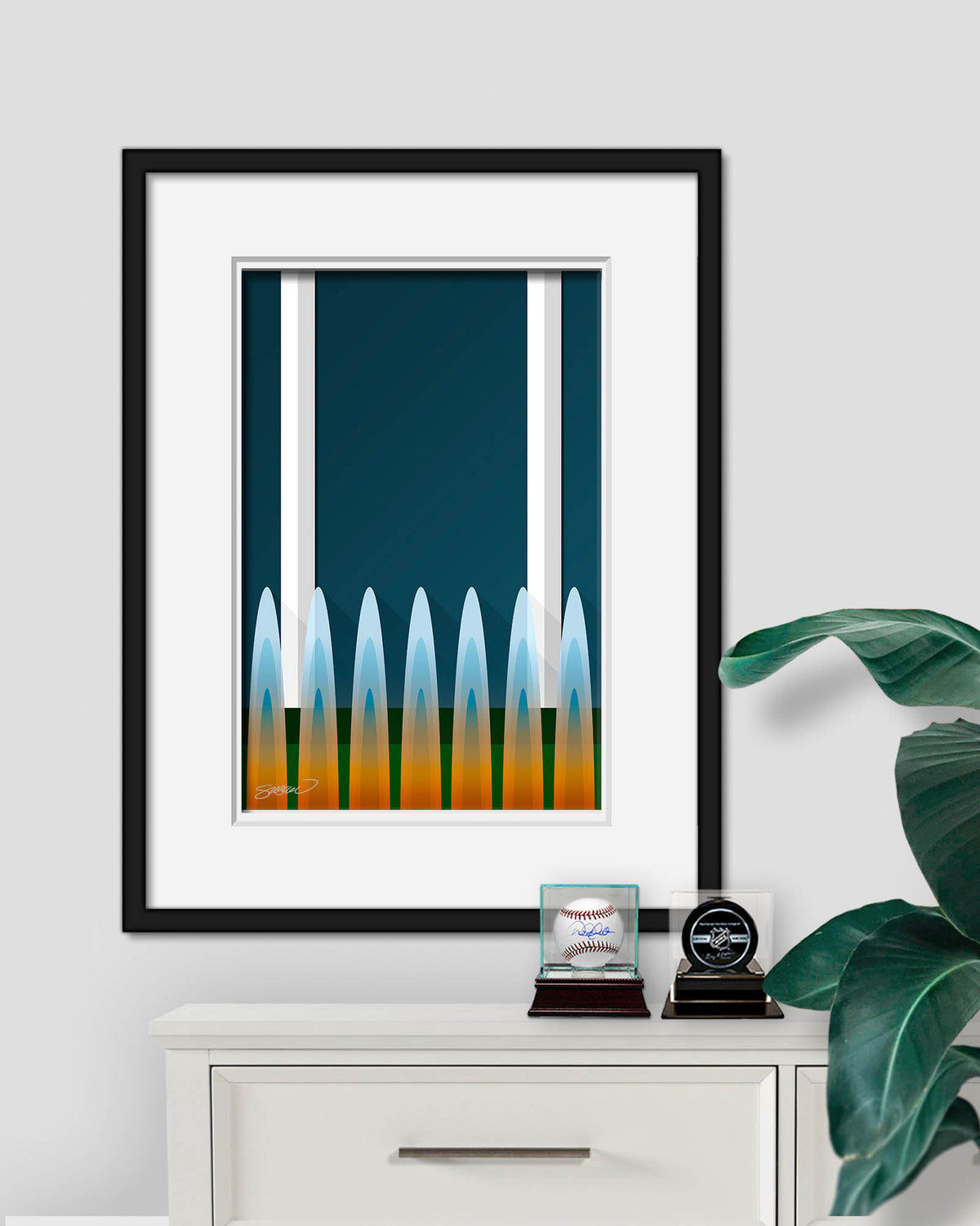 Minimalist Kauffman Stadium Art Print