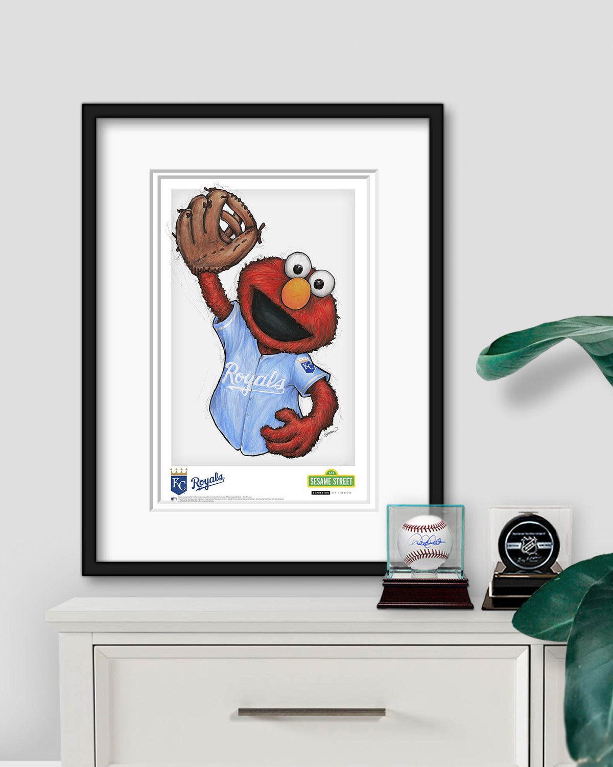 ELMO x MLB Royals Limited Edition Art Print