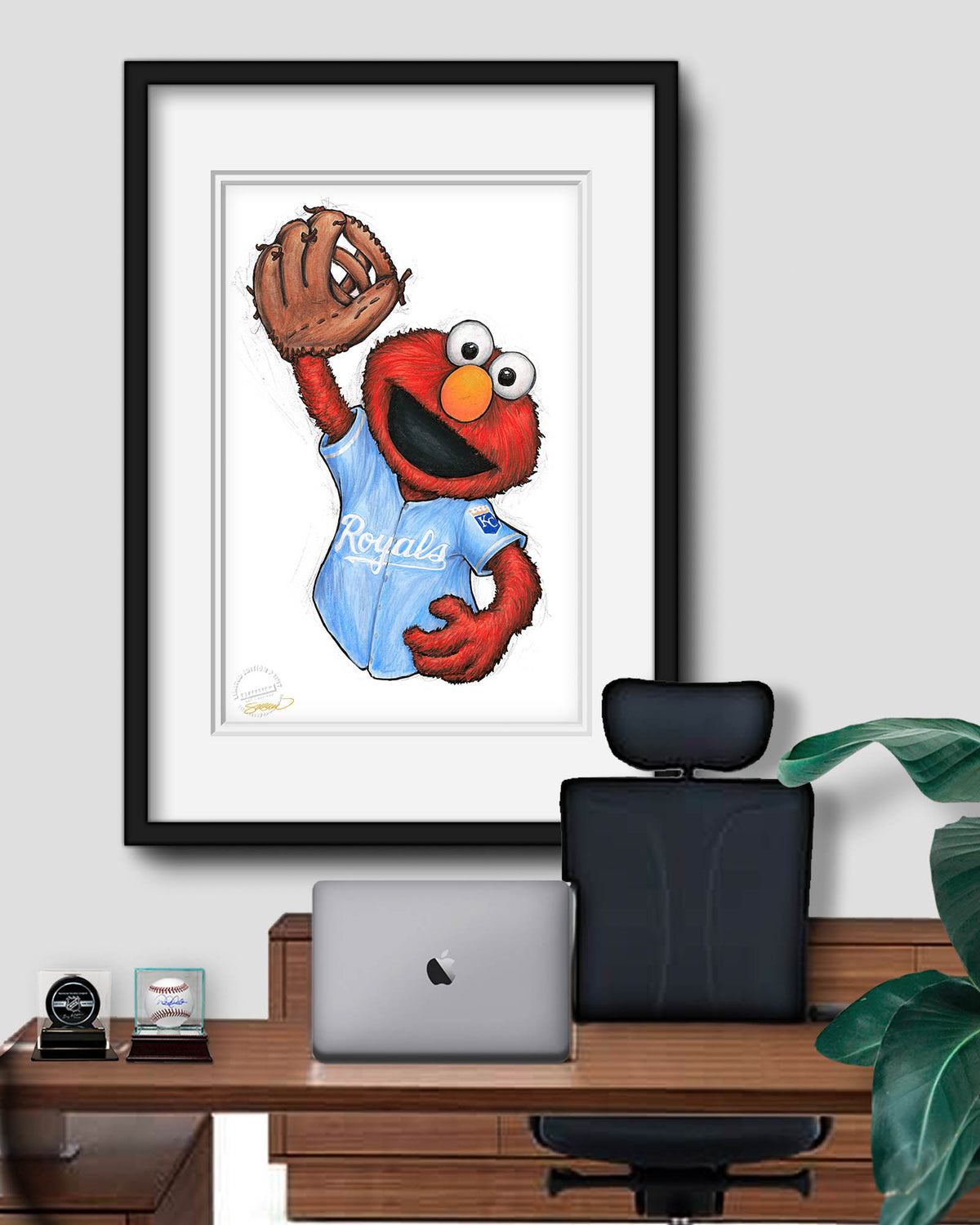ELMO x MLB Royals Limited Edition Fine Art Print